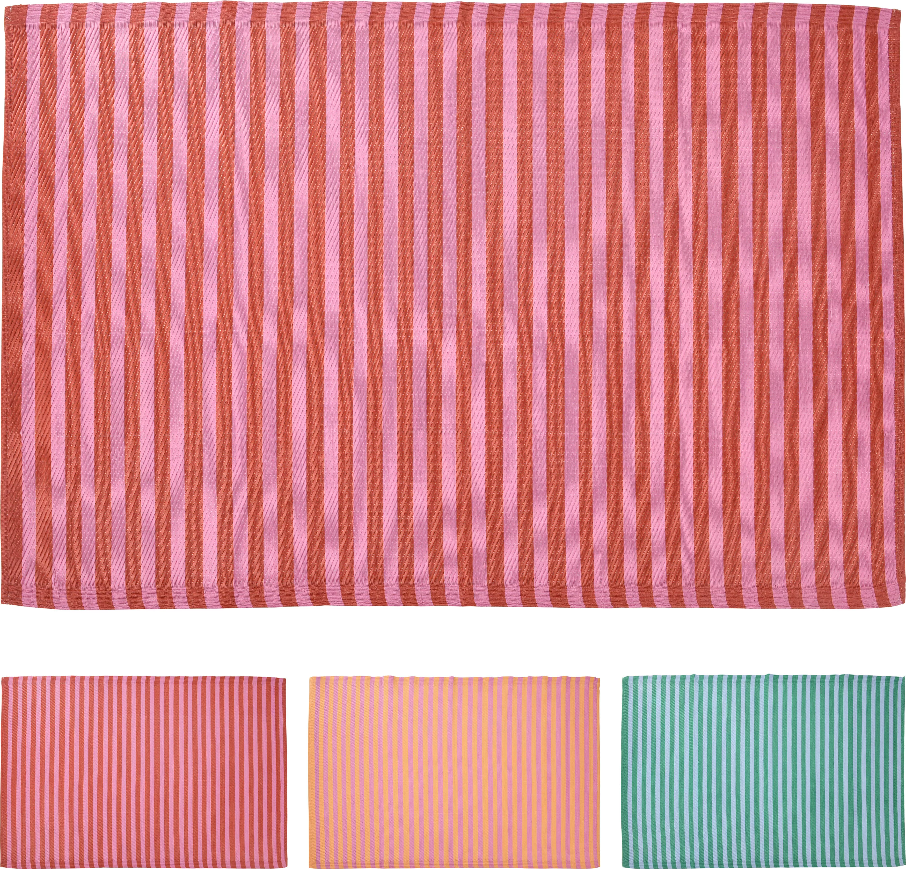 Tapis d'extérieur à rayures EH