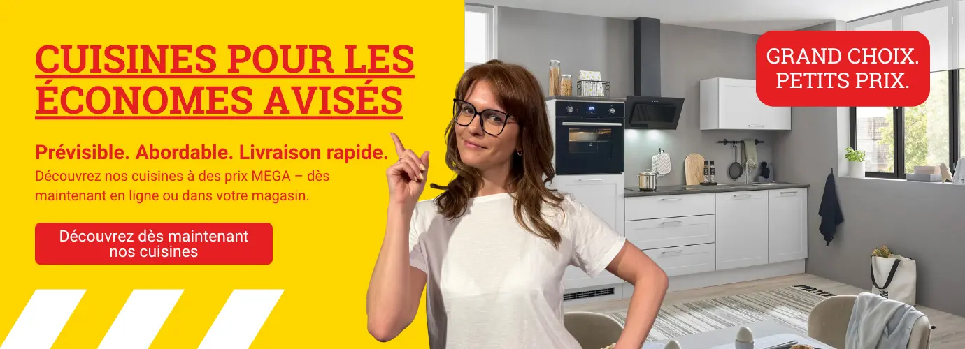 Des cuisines pour les petits malins qui savent faire des économies ! Découvrez nos cuisines ici >