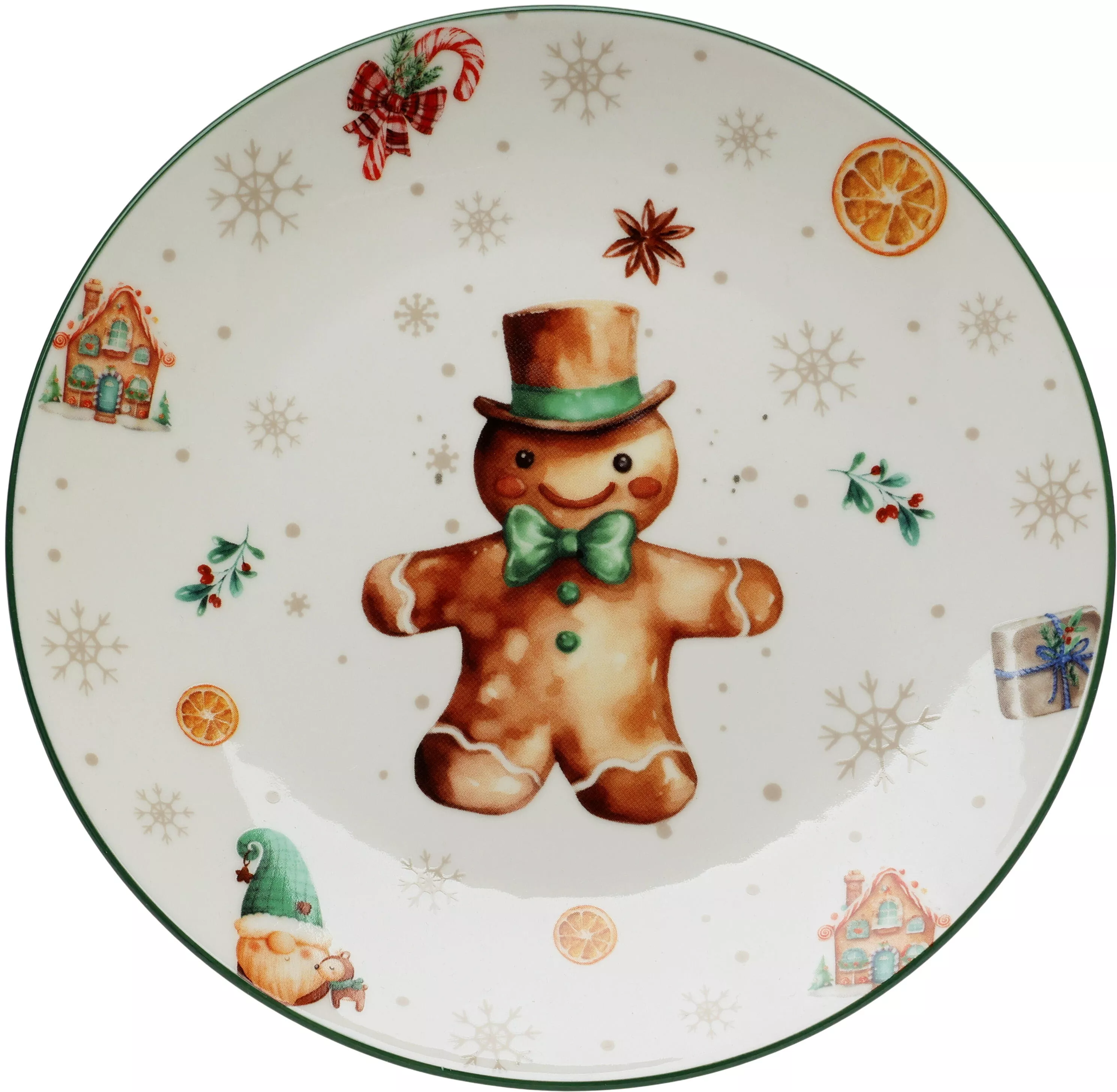 Assiette bonhomme de pain d'épices CHRISTMAS