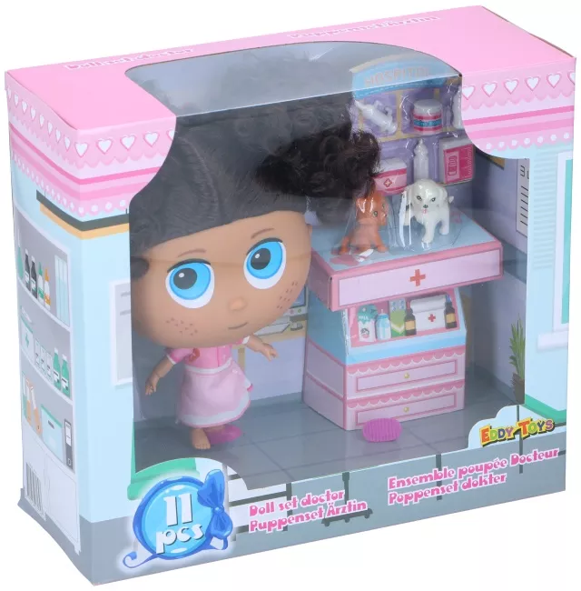 Ensemble poupée vétérinaire EDDY TOYS