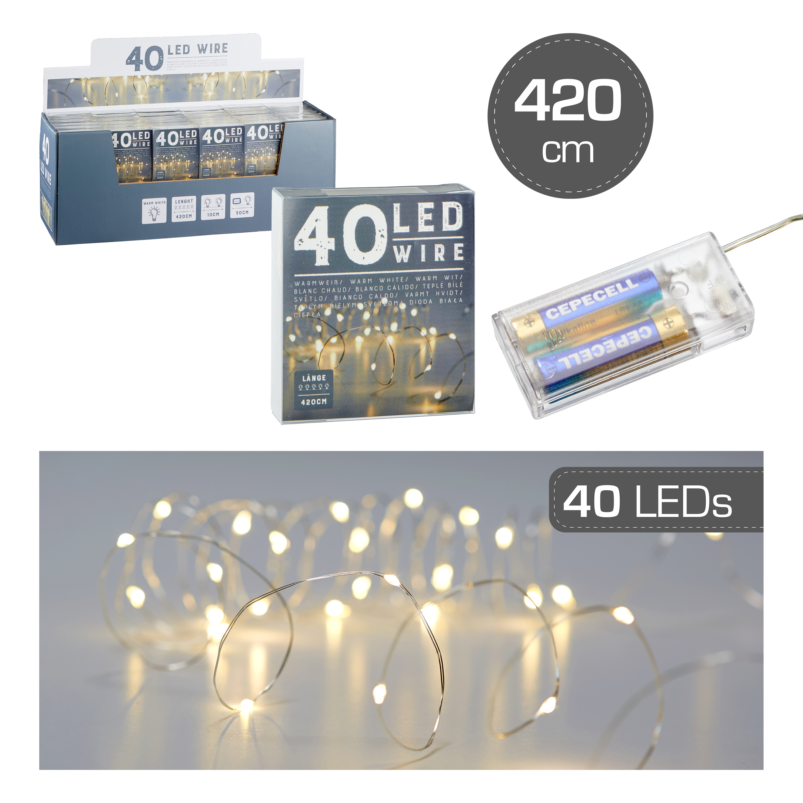Guirlande lumineuse 40 micro LEDs