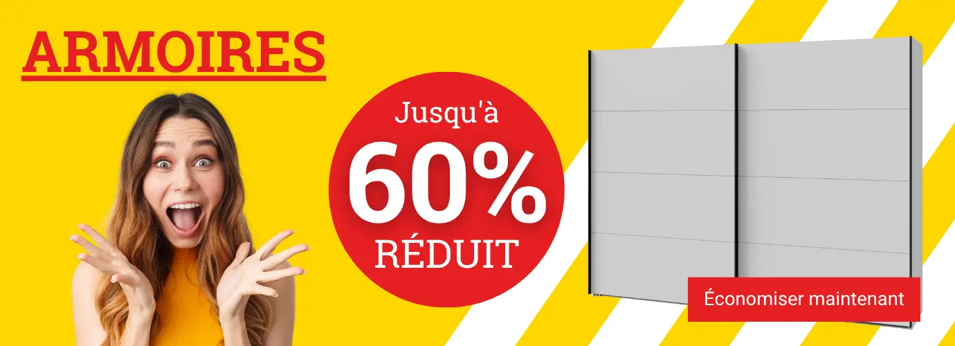 Armoires jusqu'à 60% de réduction - économisez maintenant