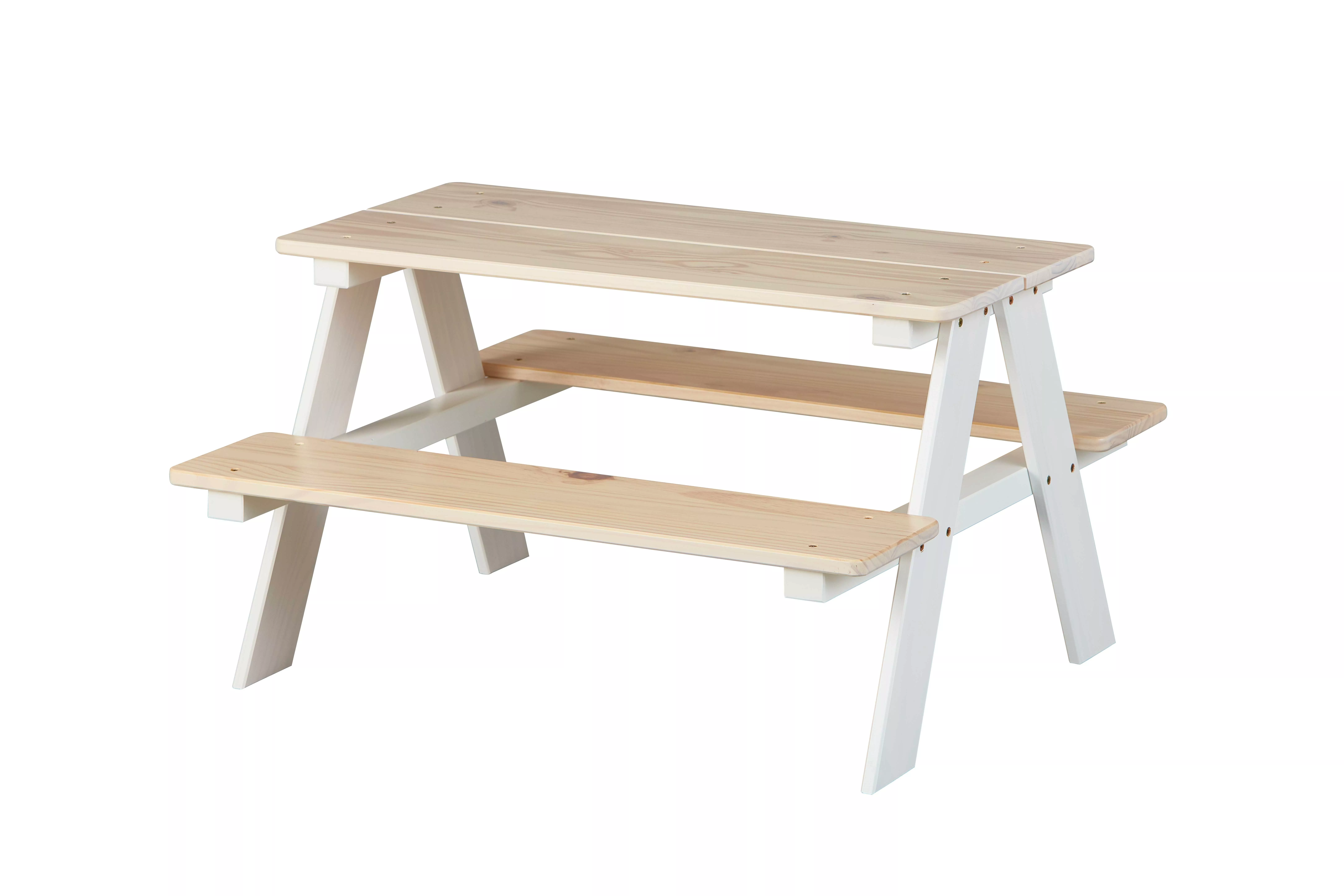Ensemble table et bancs pour enfants HENNING