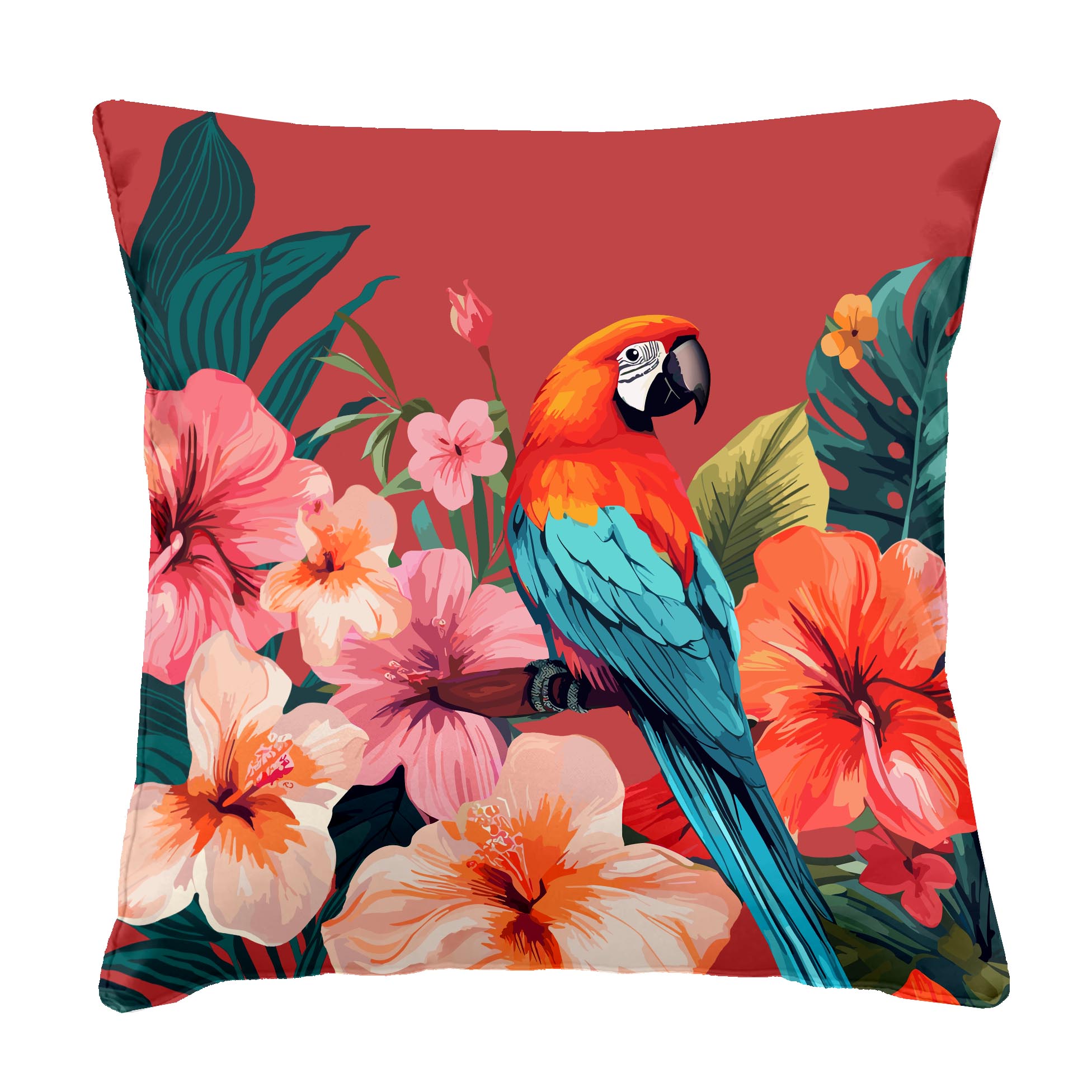 Coussin décoratif perroquet OUTDOOR