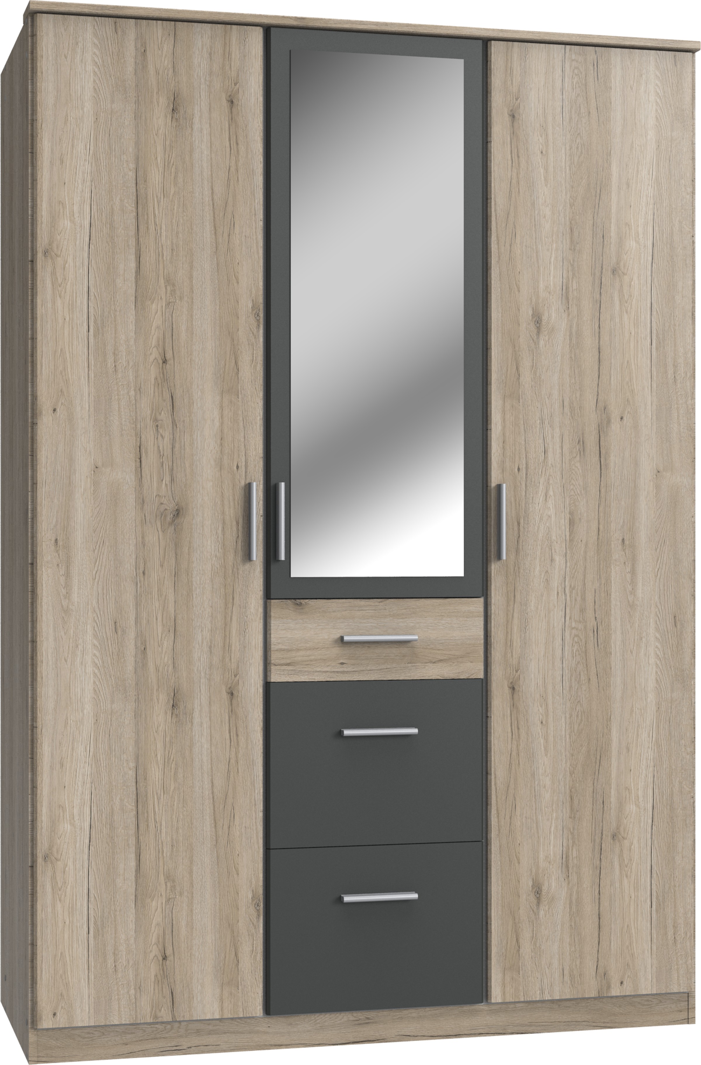 Armoire à portes battantes JOKER chêne San Remo graphite 5246915