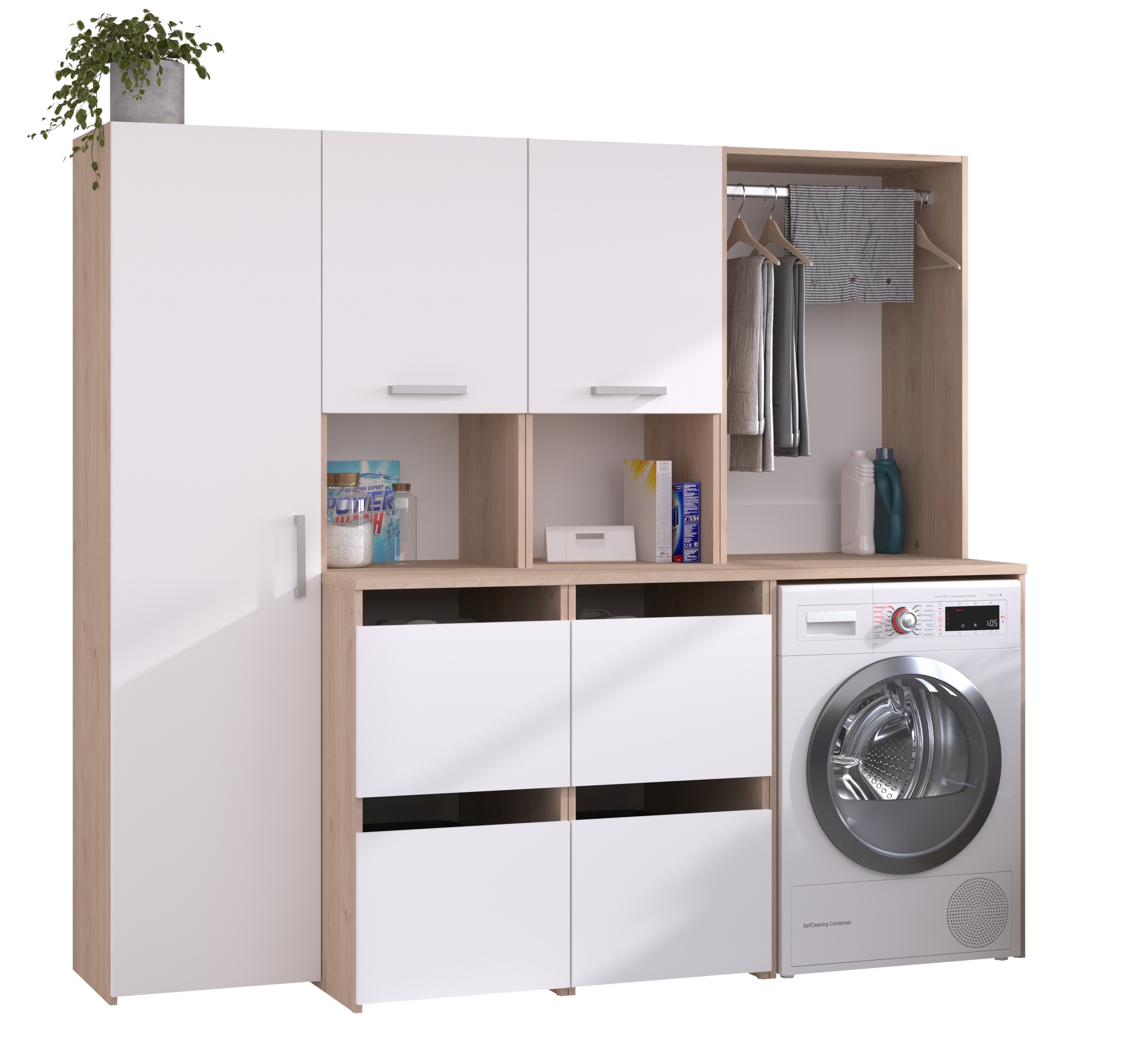Ensemble de meubles pour machine à laver LAUNDRY 2