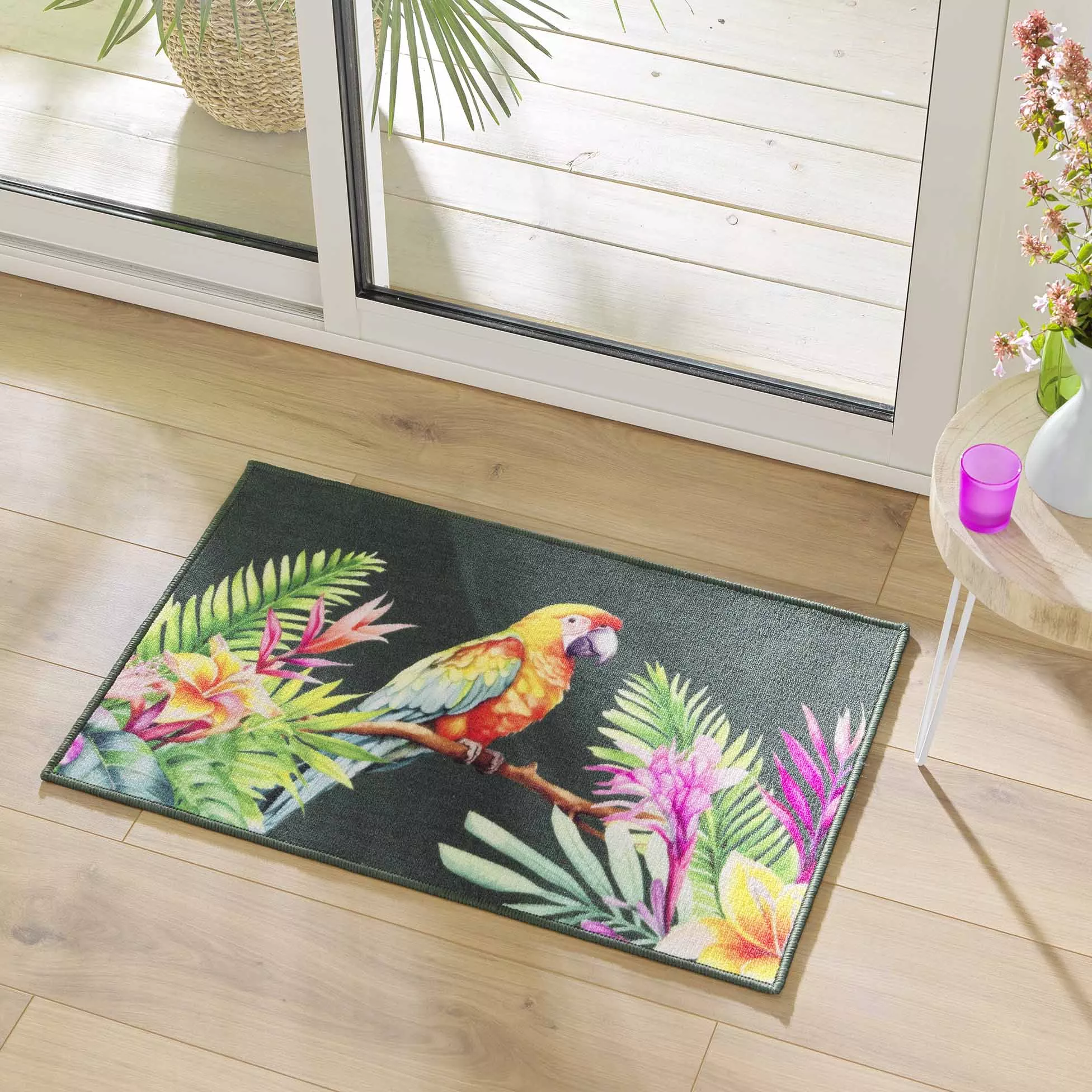Tapis anti-salissures perroquet 50x80cm NOUMEA