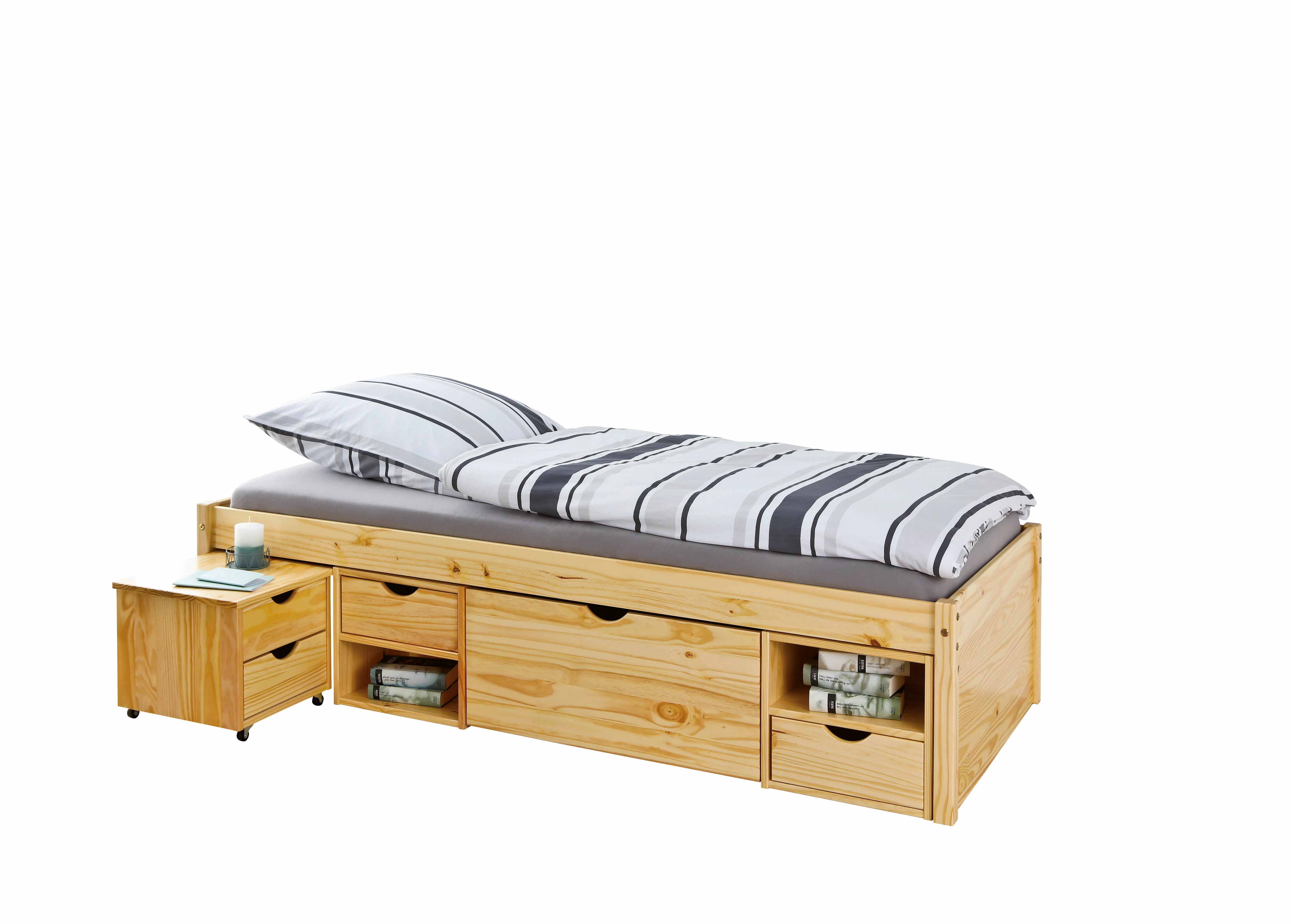 Lit avec rangement et chevet CLAAS SINGLE 90x200cm