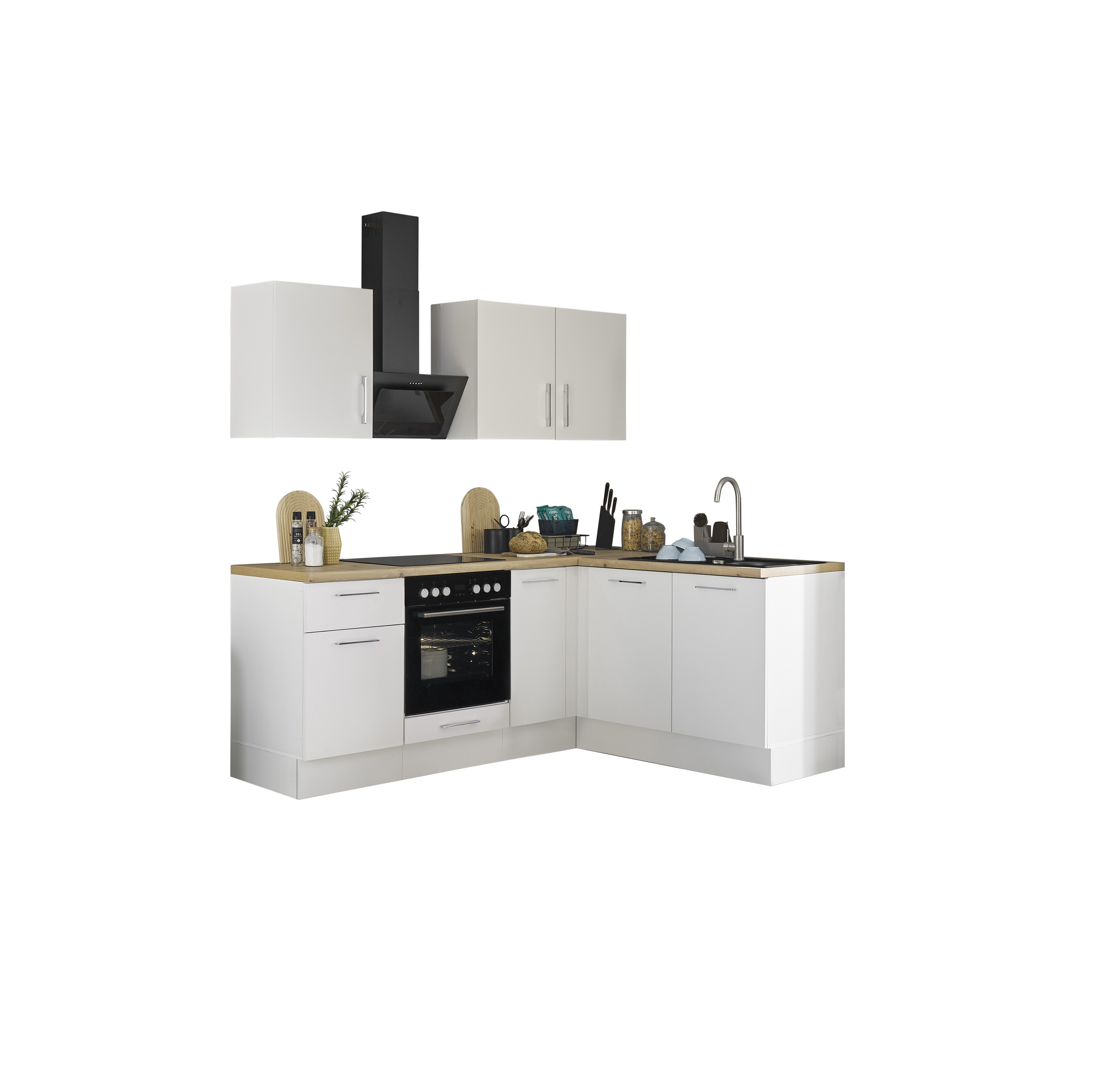 Bloc cuisine avec électroménager CORNWALL (cuisine d'angle) II Bloc cuisine avec électroménager CORNWALL (cuisine d'angle) II