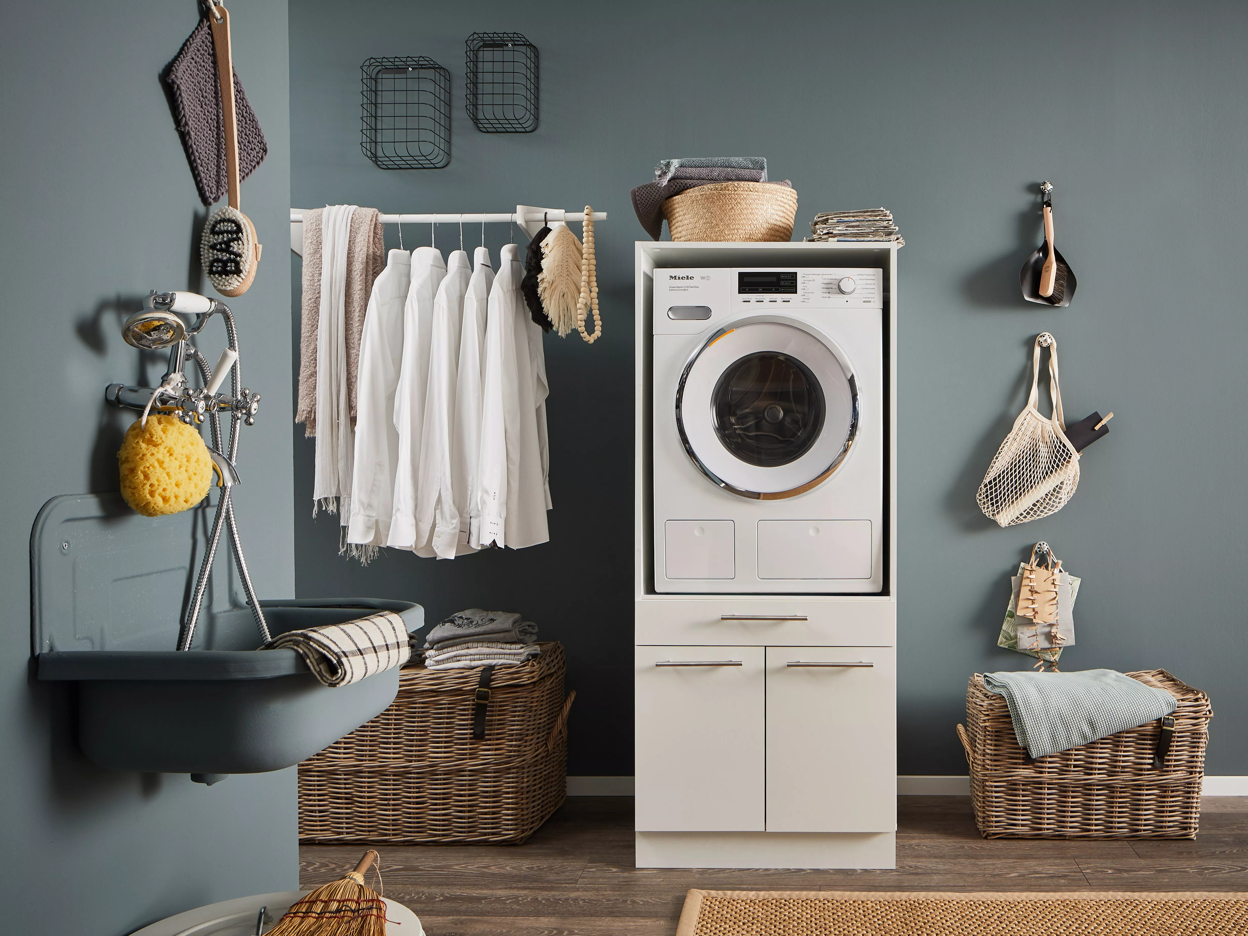 Meuble demi-colonne pour lave-linge/sèche-linge LAUNDREEZY