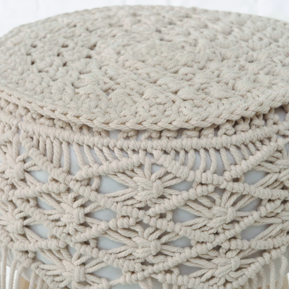Tabouret macramé CLEVE