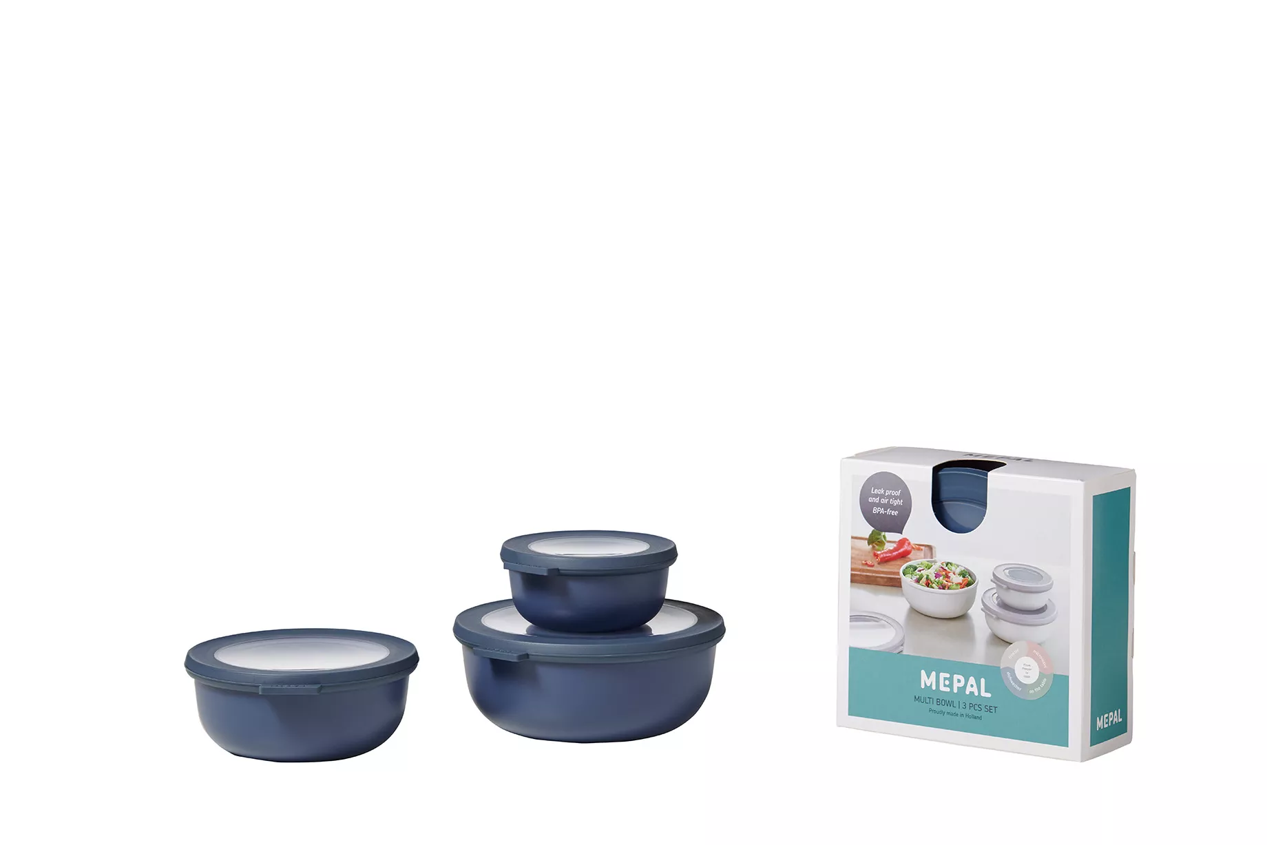 Lot de 3 boîtes alimentaires rondes CIRQULA