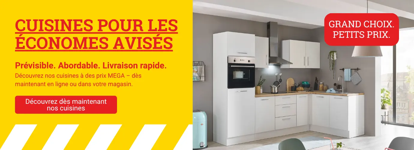 Des cuisines pour les petits malins ! Découvrez des cuisines à des prix imbattables – dès maintenant en ligne ou dans votre magasin.