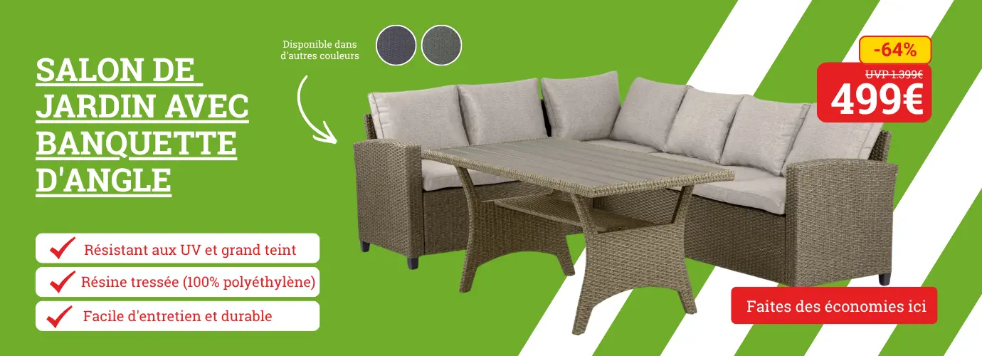 Prix imbattable ! Ensemble de bancs d'angle de jardin. Découvrez-le ici>