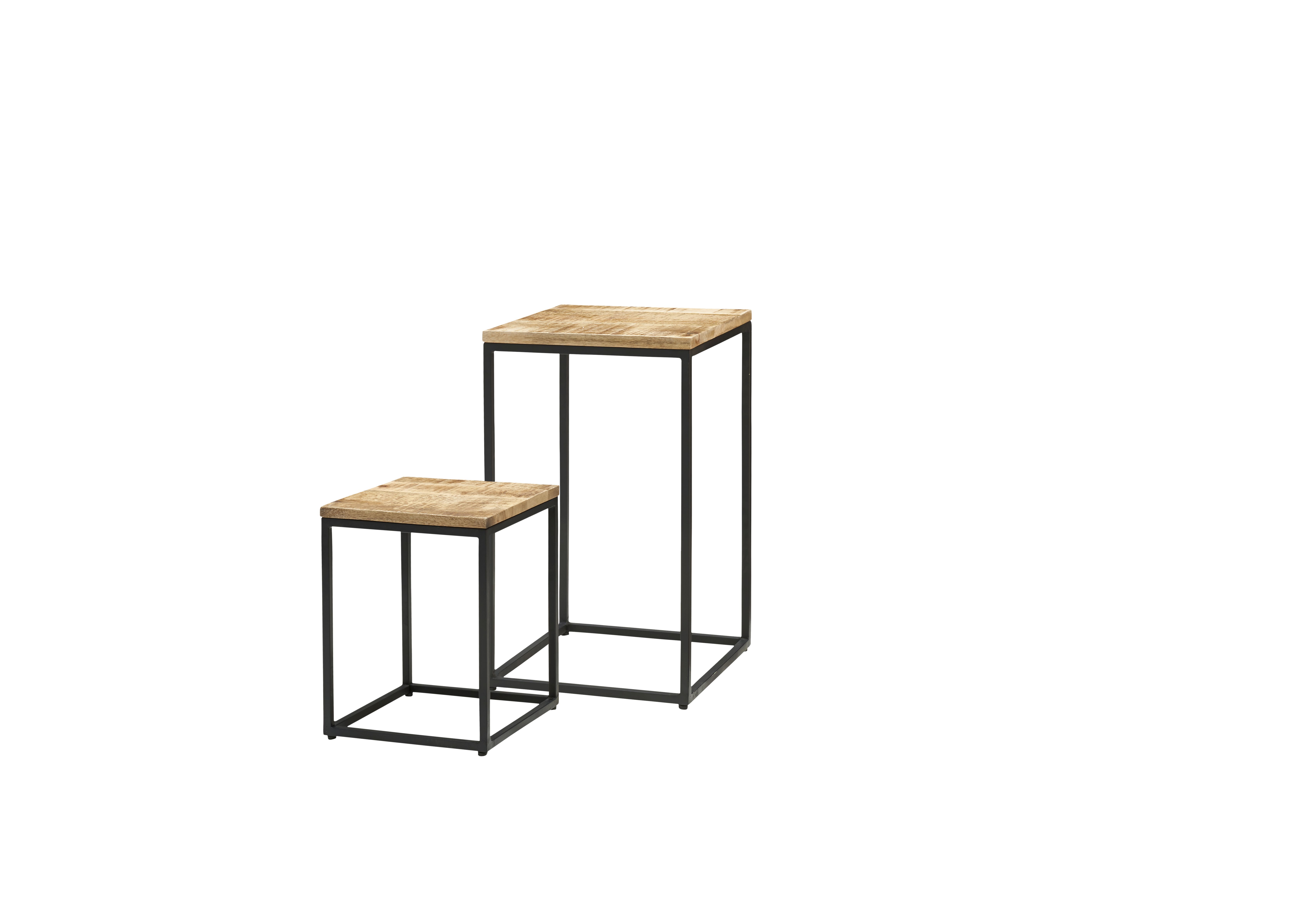 Lot de 2 guéridons IRON
