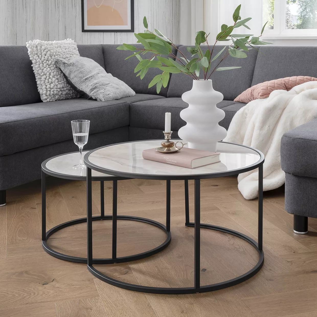 Lot de 2 tables basses SANTOS