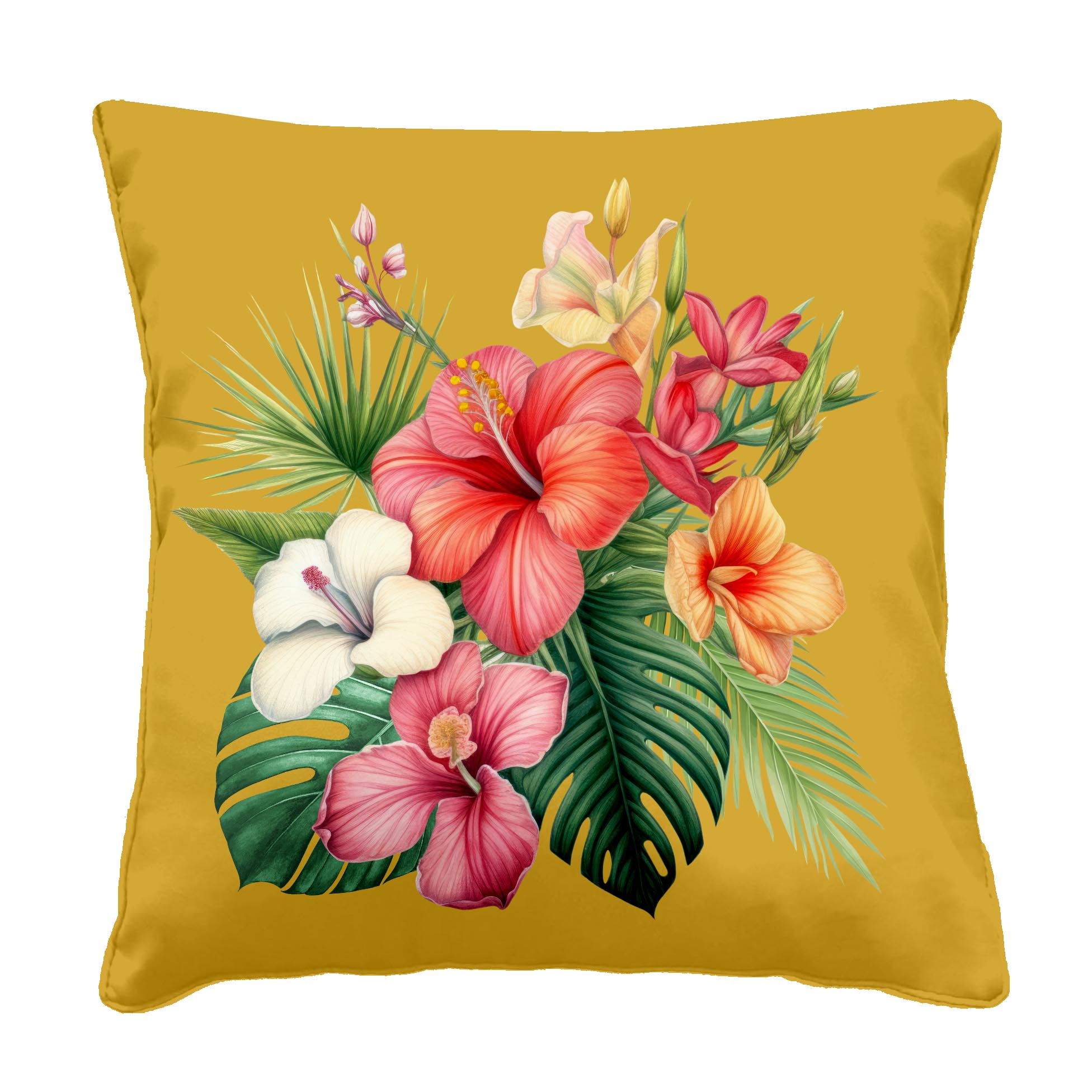 Coussin décoratif hibiscus OUTDOOR