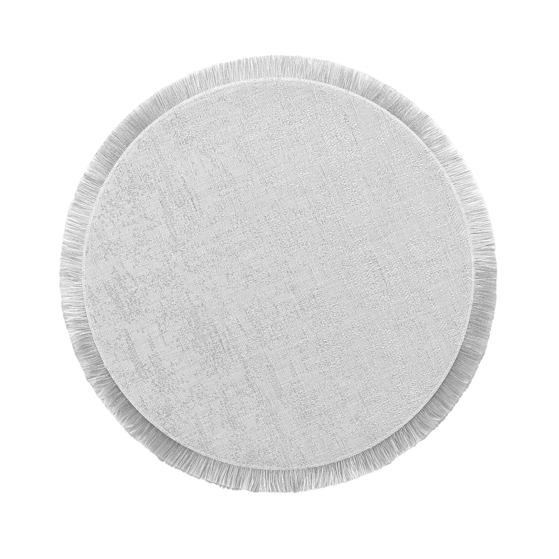 Set de table rond avec fils argentés JOALIE