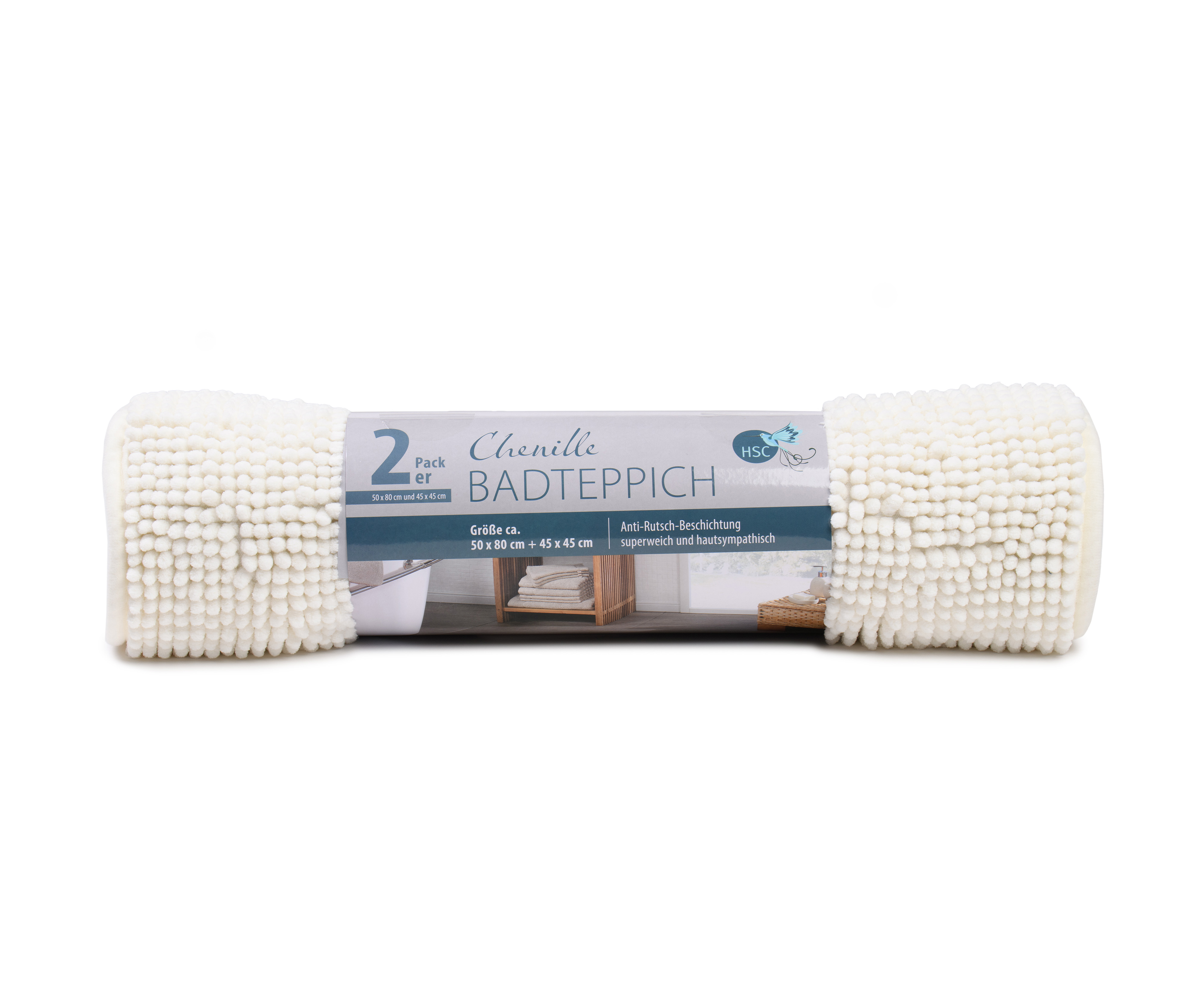Lot de tapis de bain en microfibre CHELSEA