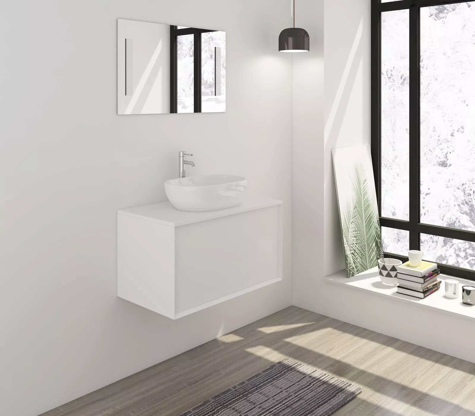 Salle de bains combinée 2 éléments 391679