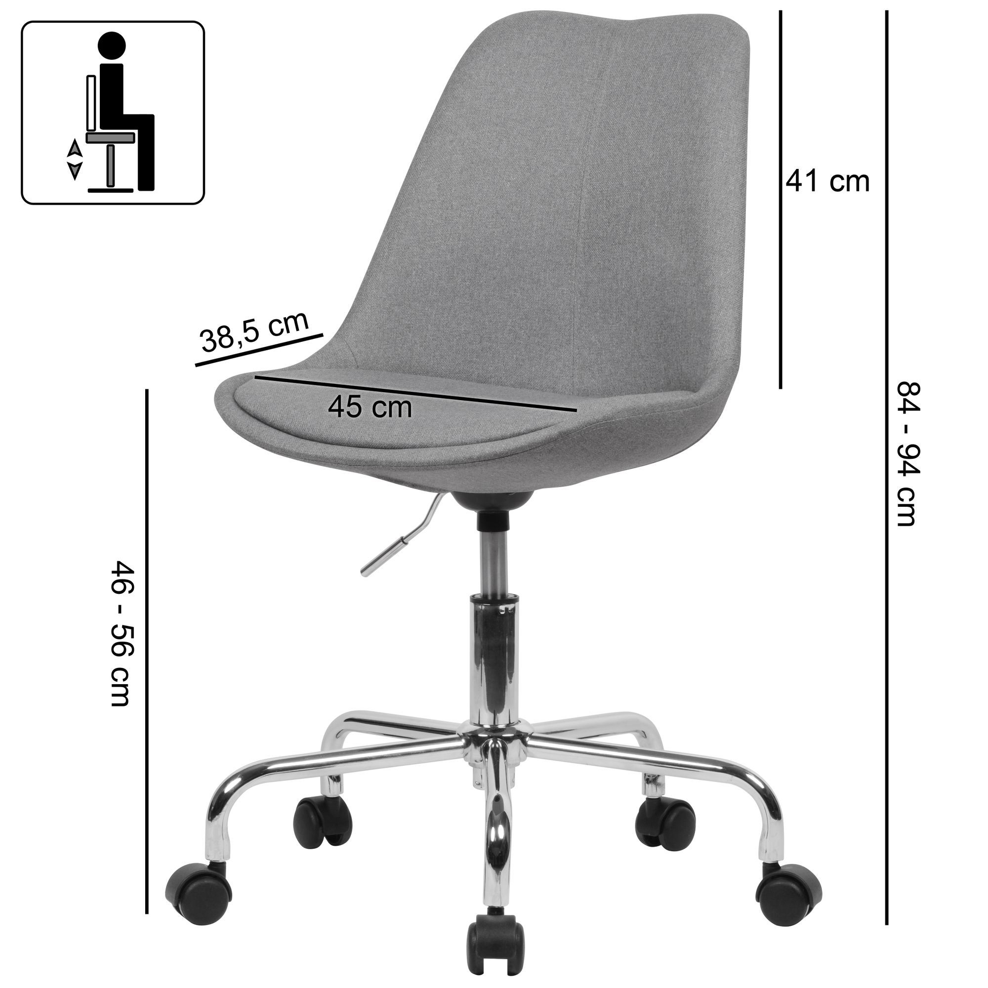 Chaise pivotante SPM1.423