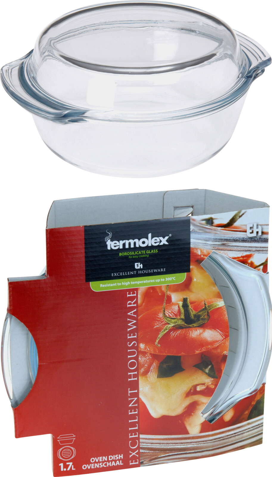 Plat à gratin avec couvercle 1700ml