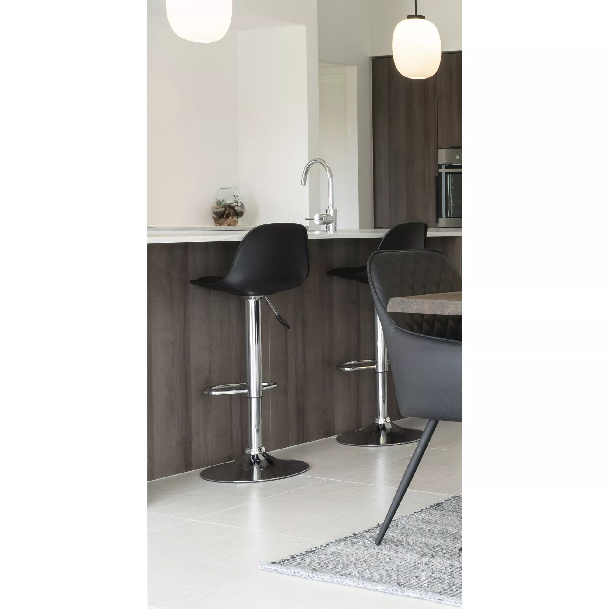 Lot de 2 tabourets de bar TRONDHEIM