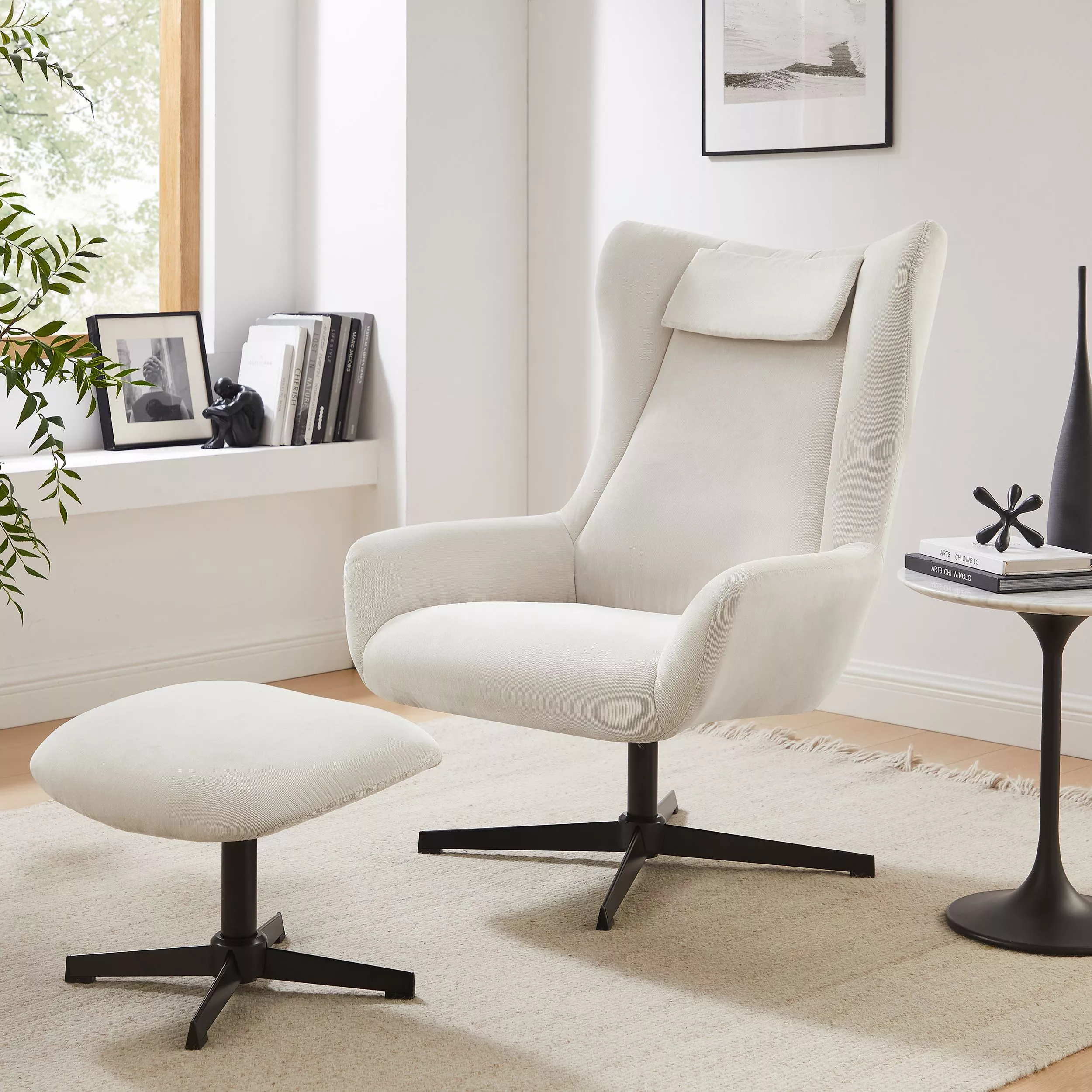 Fauteuil avec repose-pied 367827