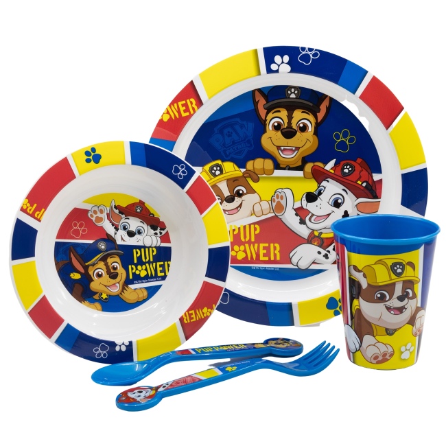 Ensemble vaisselle pour enfant 5 éléments Pat'patrouille PAW PATROL