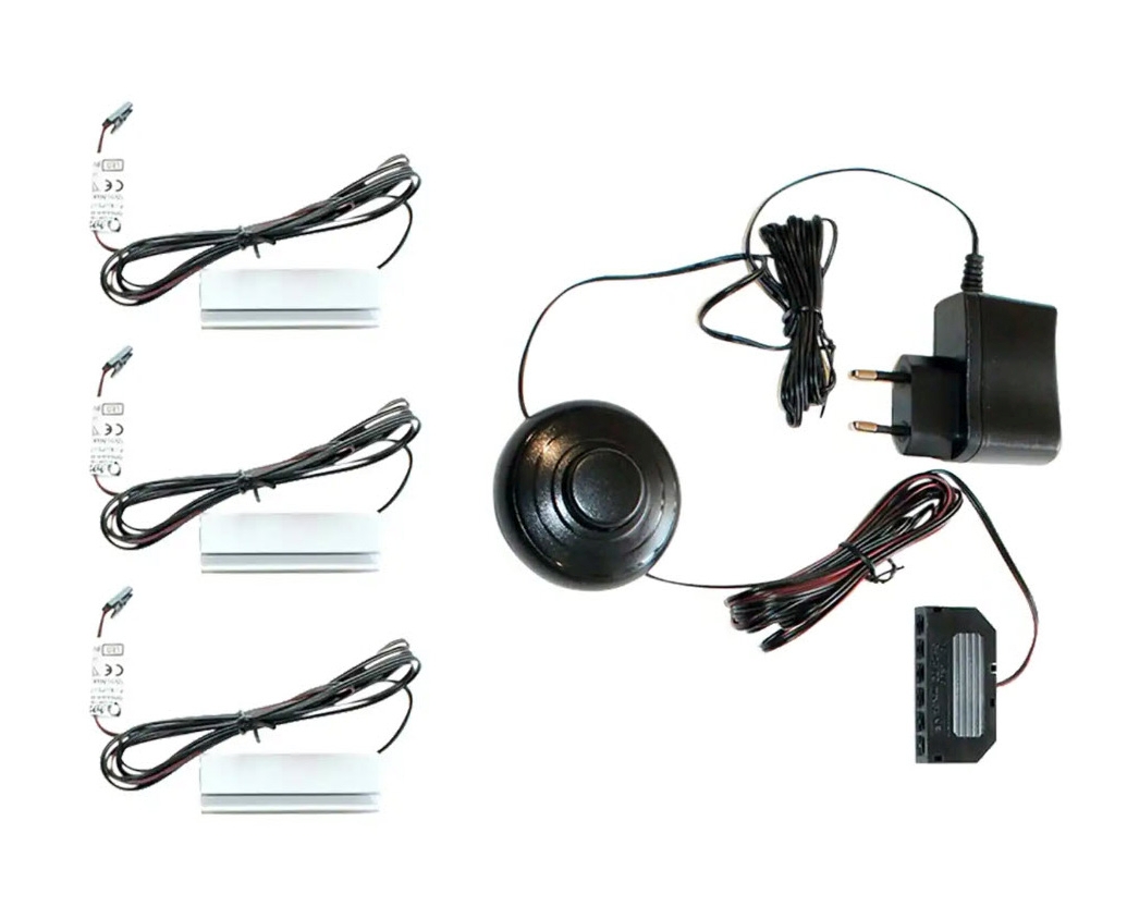 Lot de 3 clips pour tablettes en verre XZBWWC 03