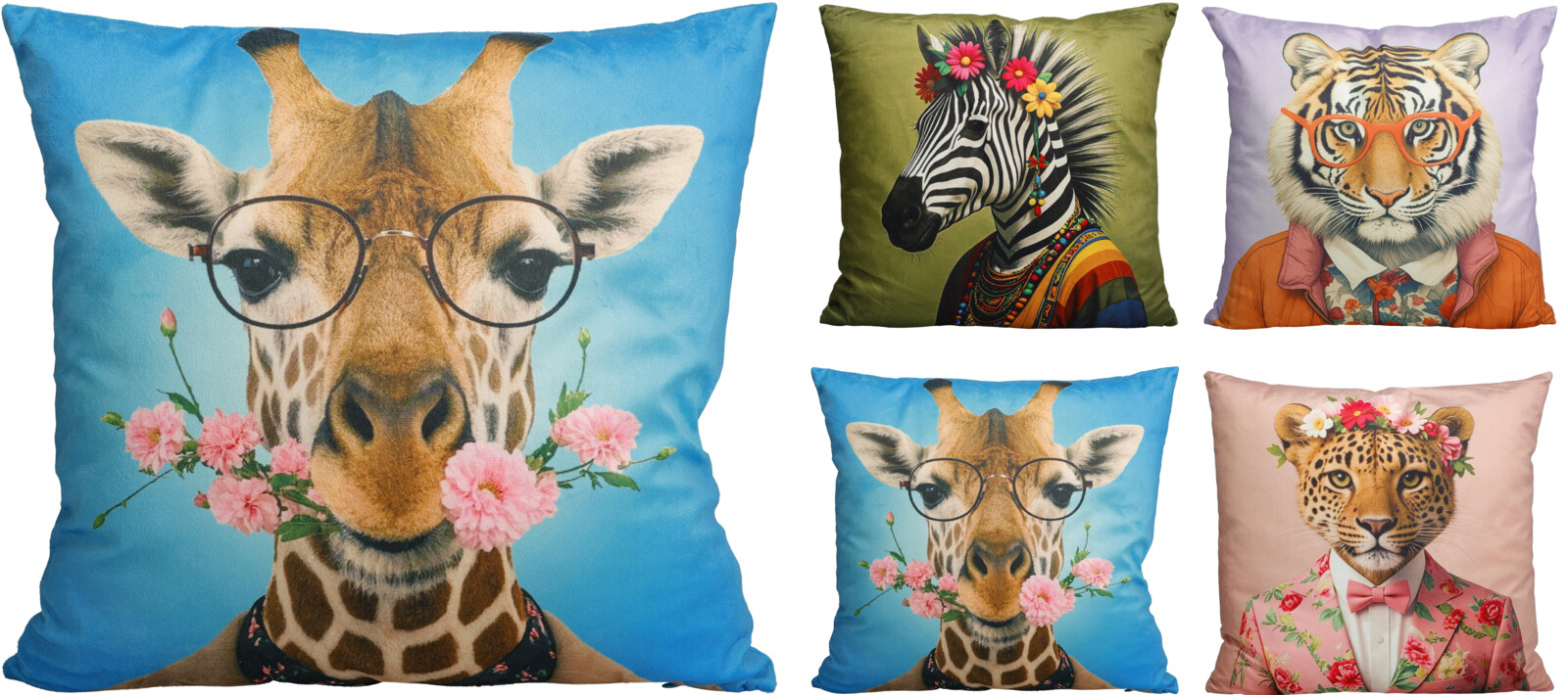 Coussin garni animaux EH