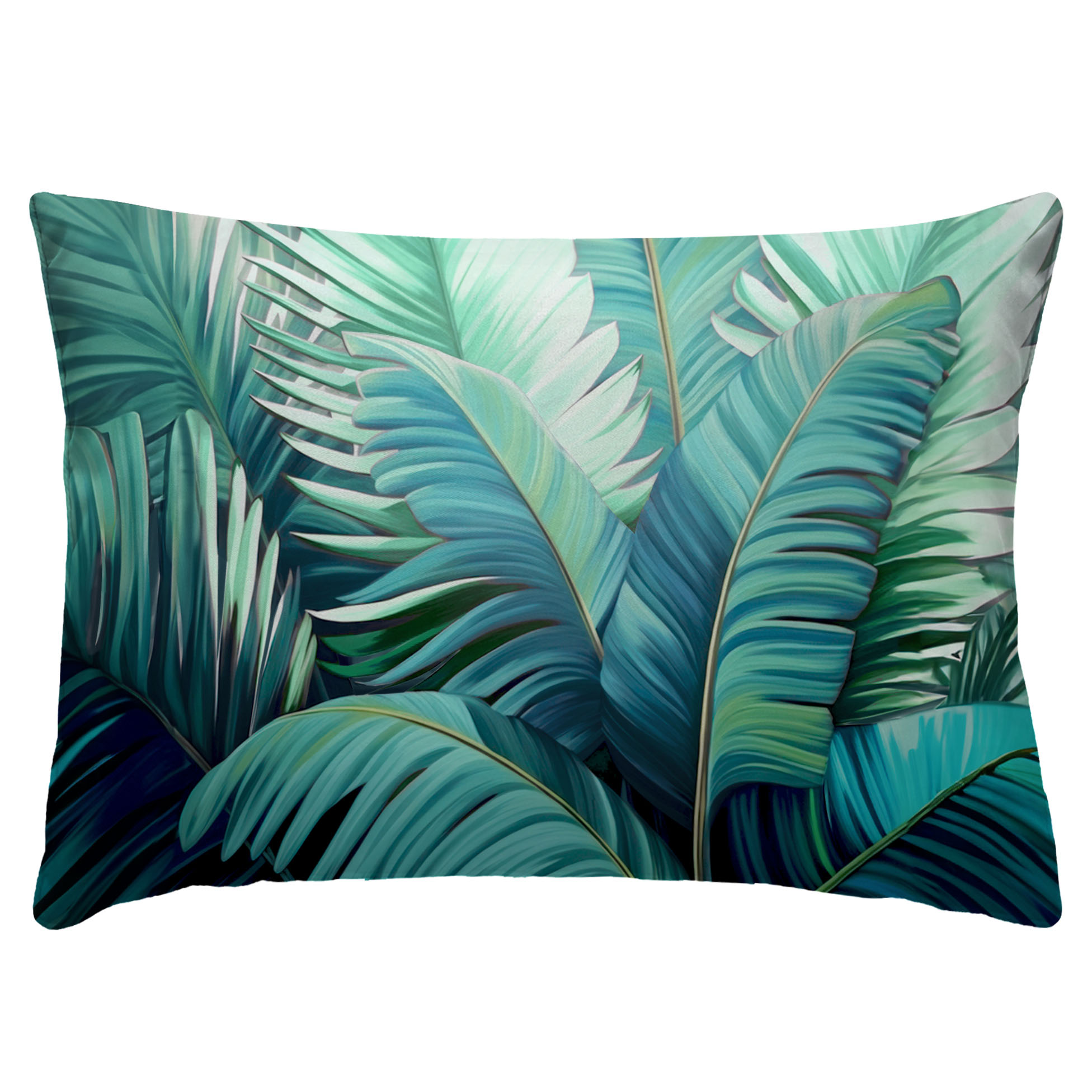 Coussin décoratif feuilles de palmier OUTDOOR