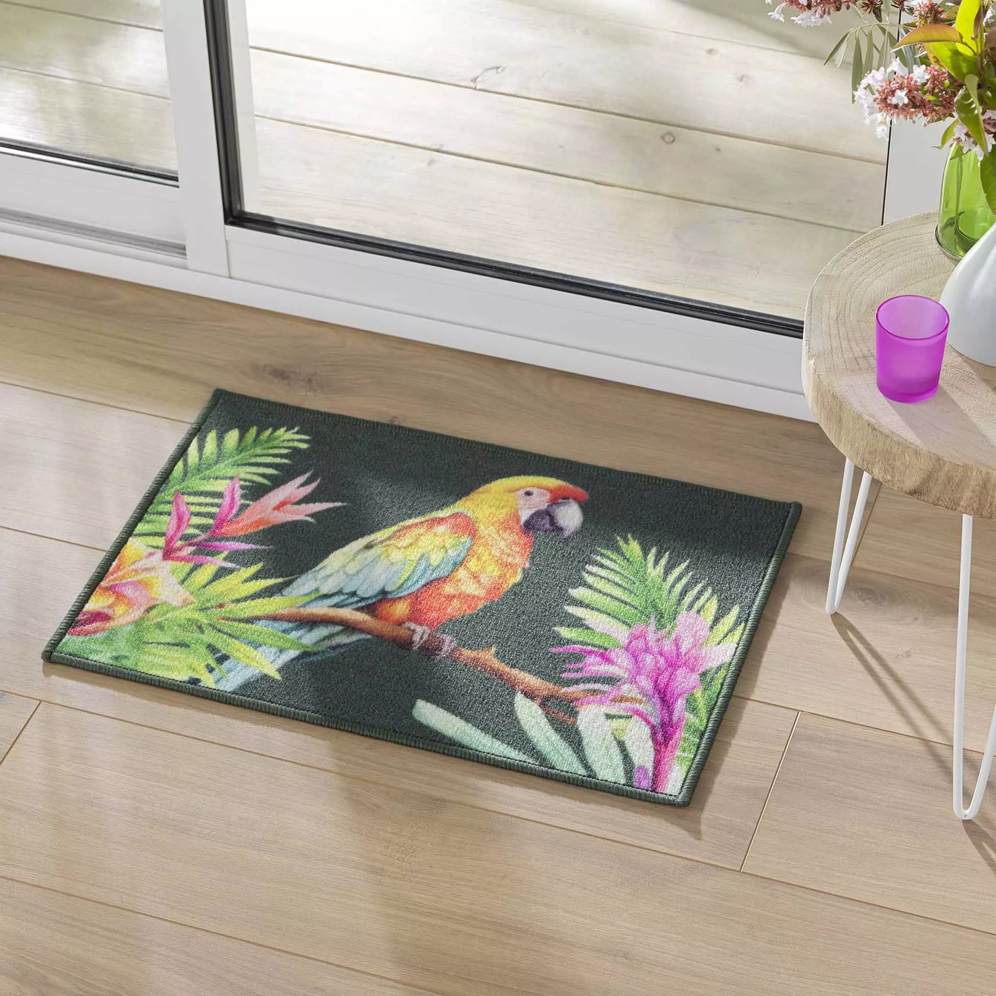 Tapis anti-salissures perroquet 40x60cm NOUMEA