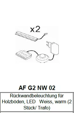 Rückwandbeleuchtungen 2er-Set RAVENNA AF G2 NW 02