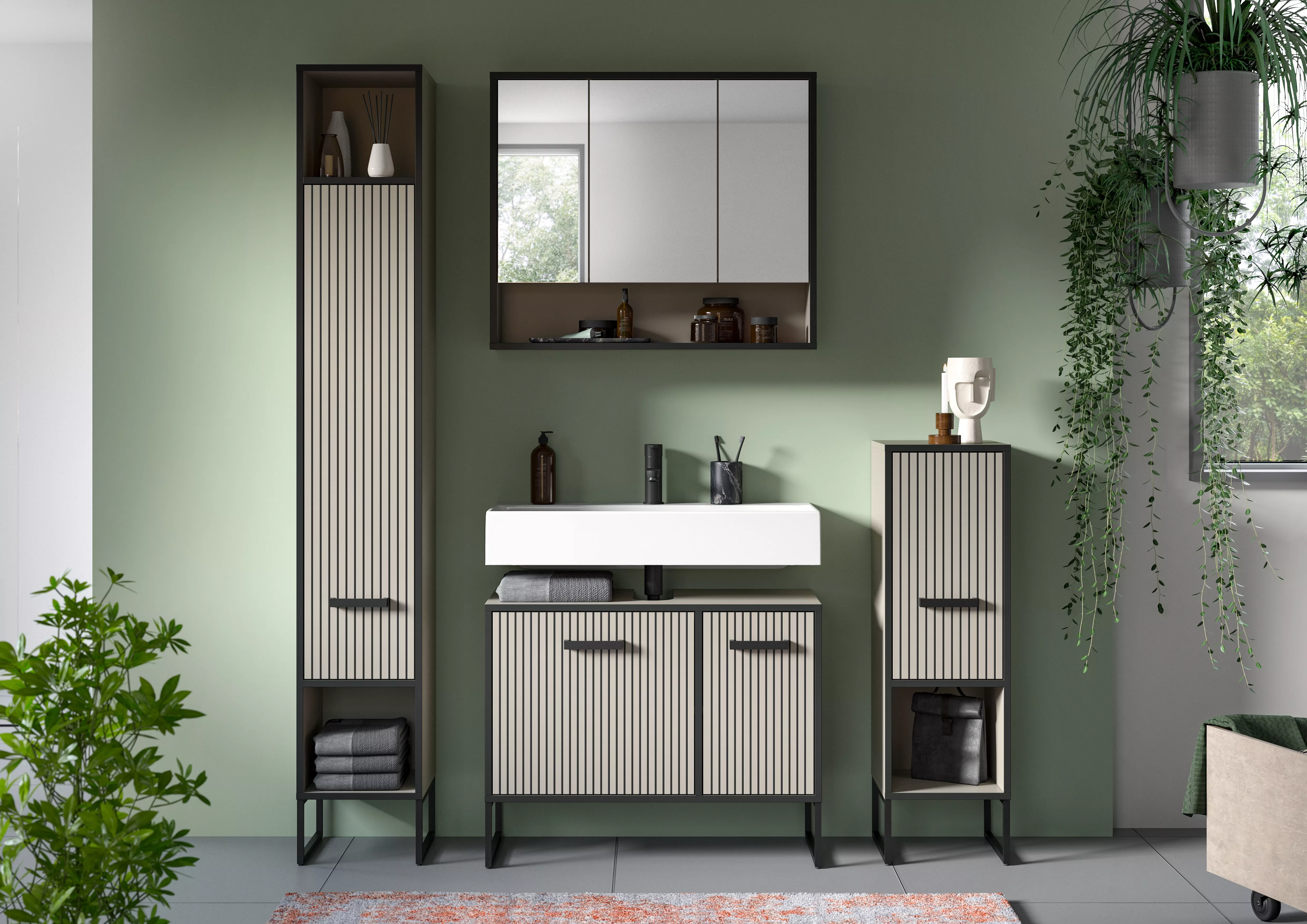 Badkombination 4-teilig BAGNO