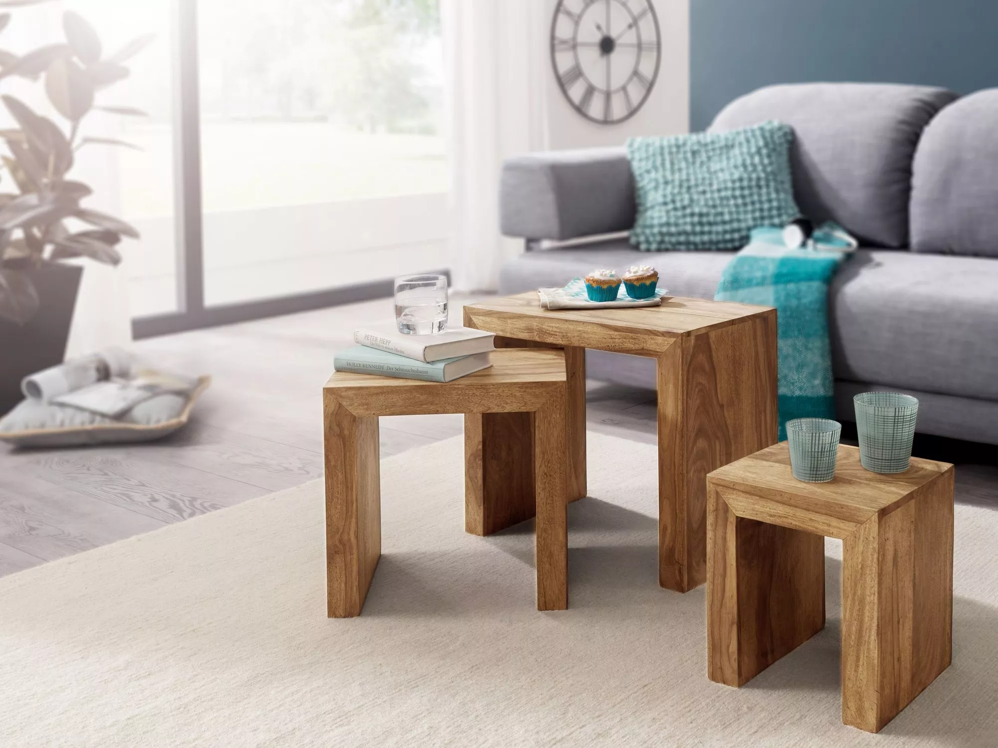Lot de 3 tables gigognes PATTANI Lot de 3 tables gigognes PATTANI