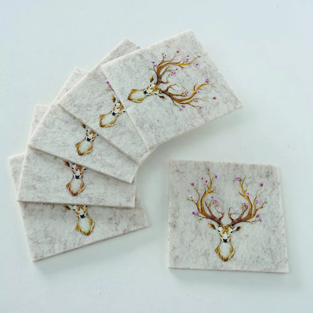 Lot de 6 sous-verres ROSL