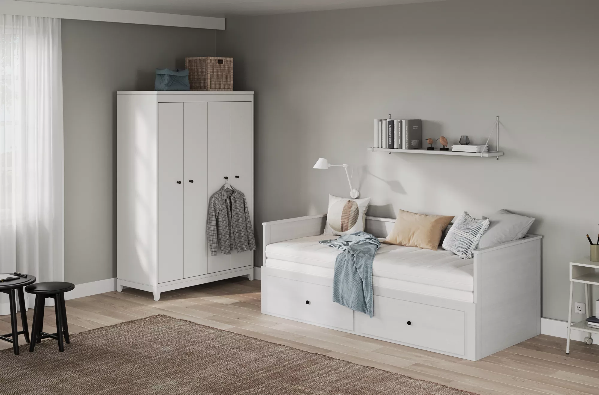 Lit extensible 90x200cm BREDA