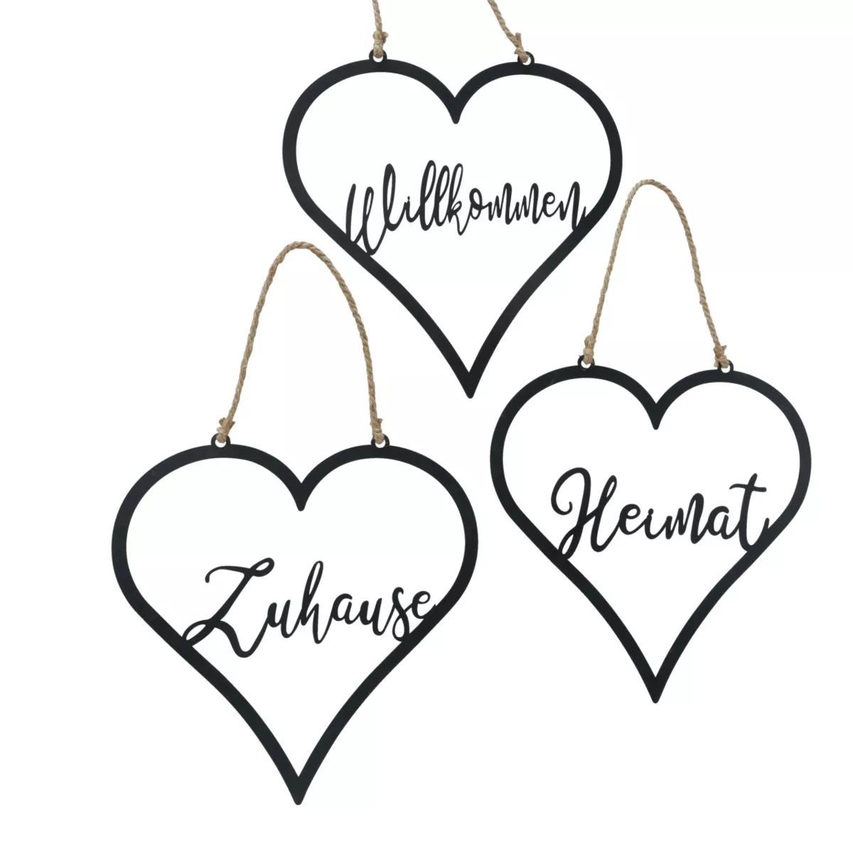Décoration à suspendre coeur HEIMAT