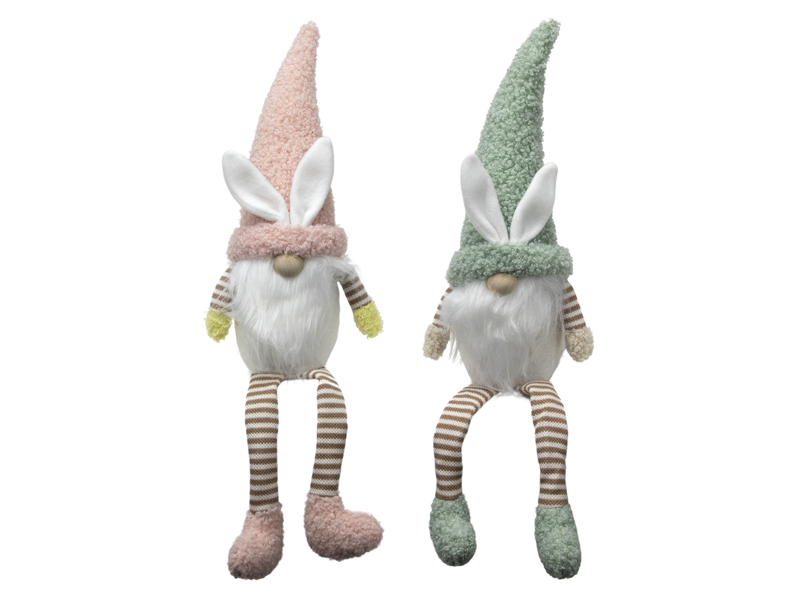 Décoration lutin lièvre de Pâques pour étagère PASTELL