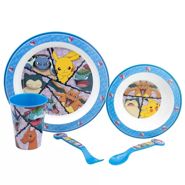 Vaisselle pour enfant 5 éléments Pokemon POKEMON