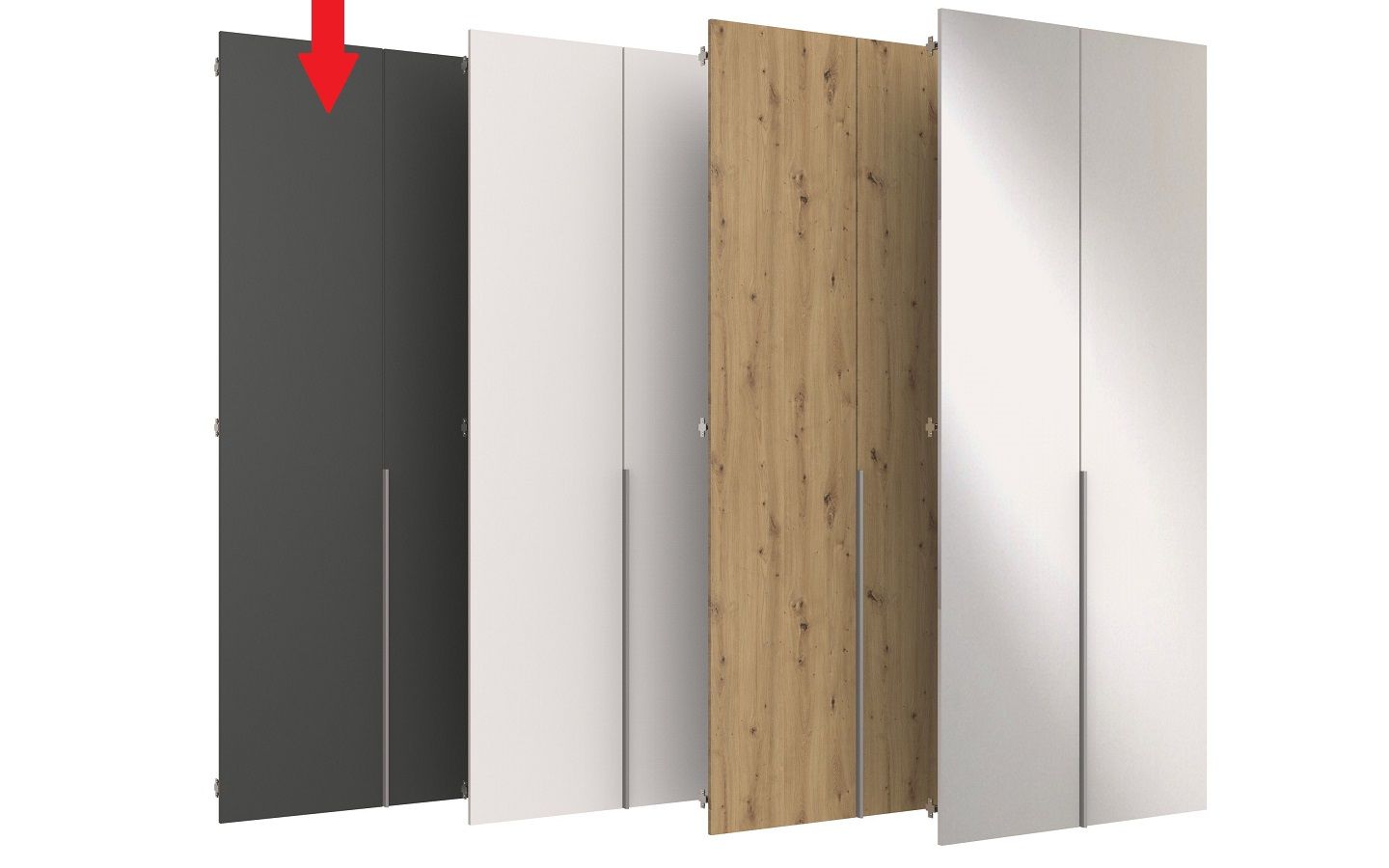 Lot de 2 portes pour armoire à portes battantes EASY PLUS Lot de 2 portes pour armoire à portes battantes EASY PLUS