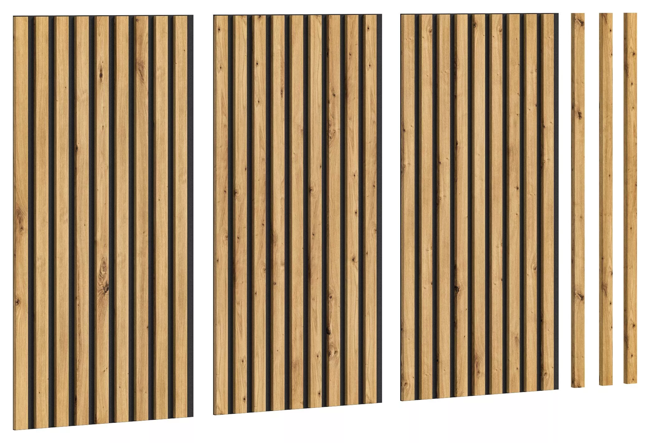 Lot de 3 panneaux acoustiques KOMBOLCHA