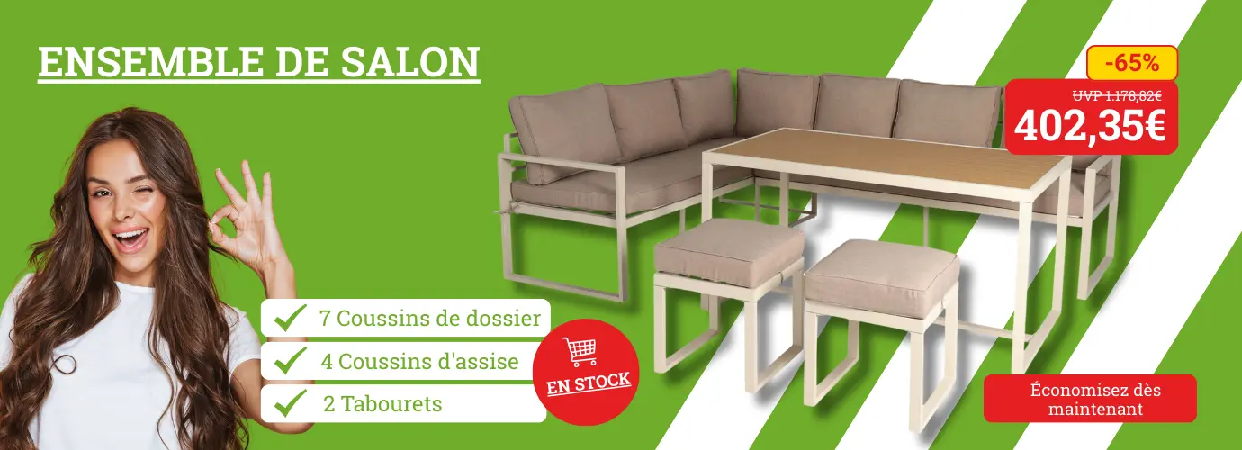 Prix MEGA! Ensemble de salon couleur beige. Découvrez-le ici>
