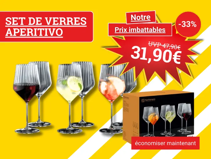 Faites des économies MEGA ! Lot de 6 verres à vin rouge/à cocktail. 