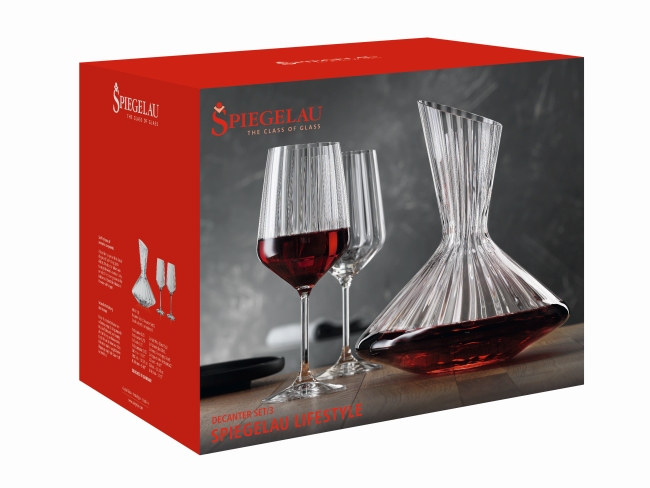 Carafe à décanter avec deux verres LIFESTYLE Carafe à décanter avec deux verres LIFESTYLE