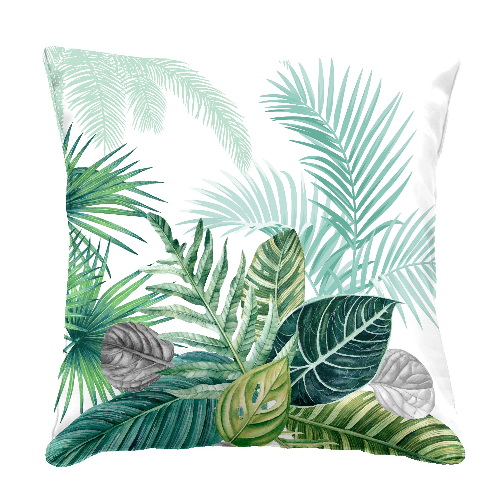 Coussin décoratif feuilles de palmier OUTDOOR