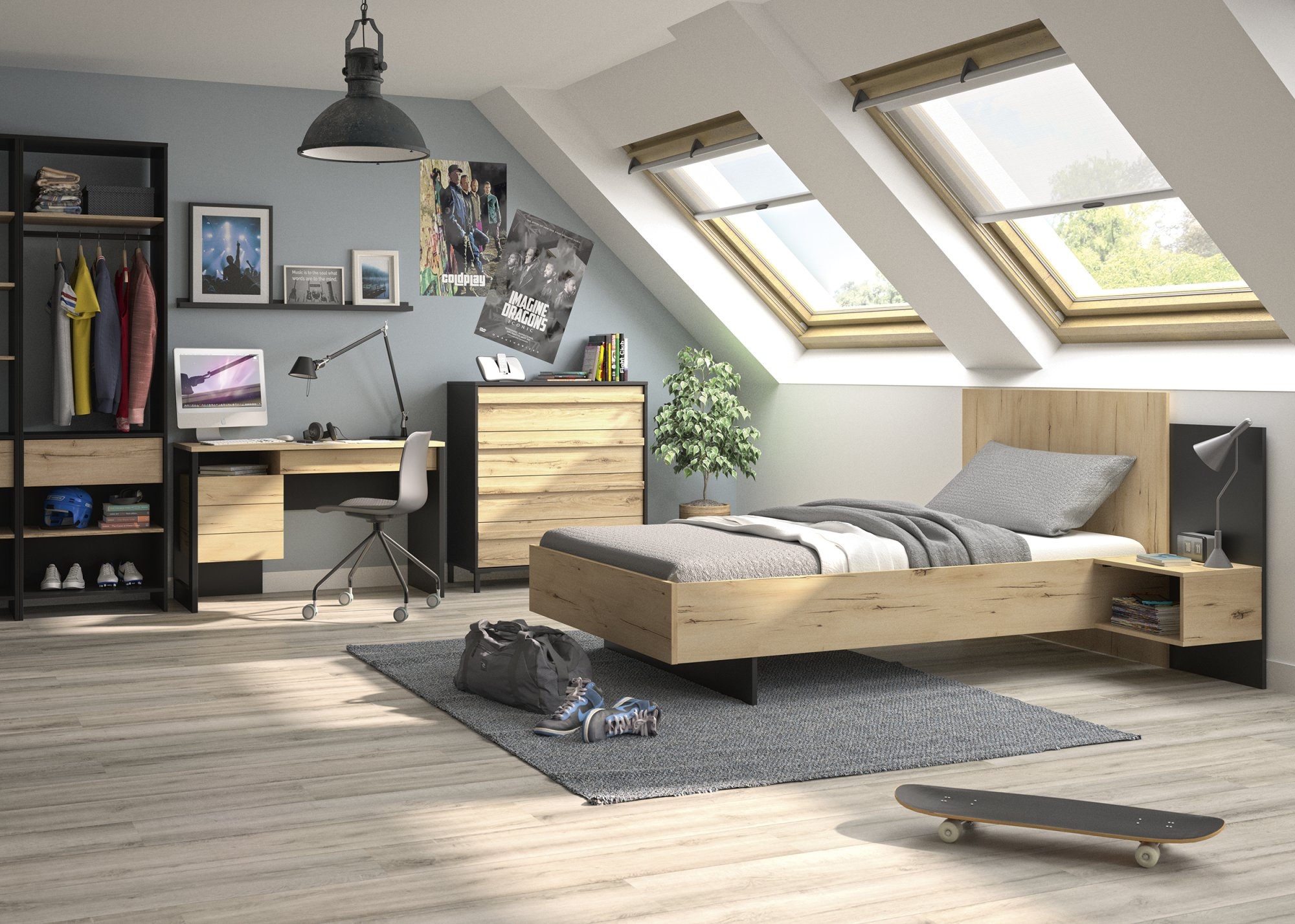 Chambre à coucher 4 éléments MIMIZAN SET 5 Chambre à coucher 4 éléments MIMIZAN SET 5