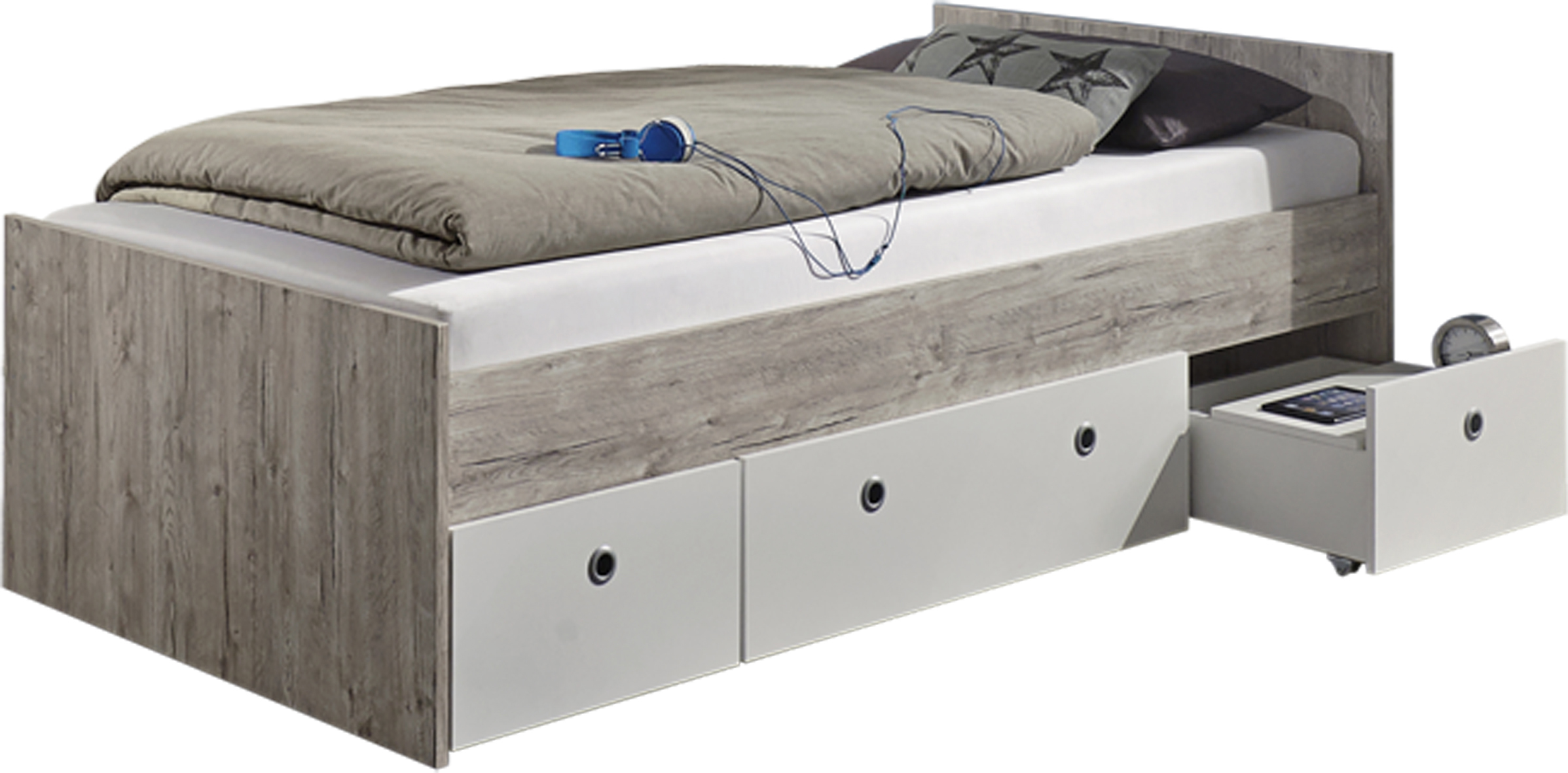 Lit gigogne 90x200 + matelas @Emma - Mon Lit