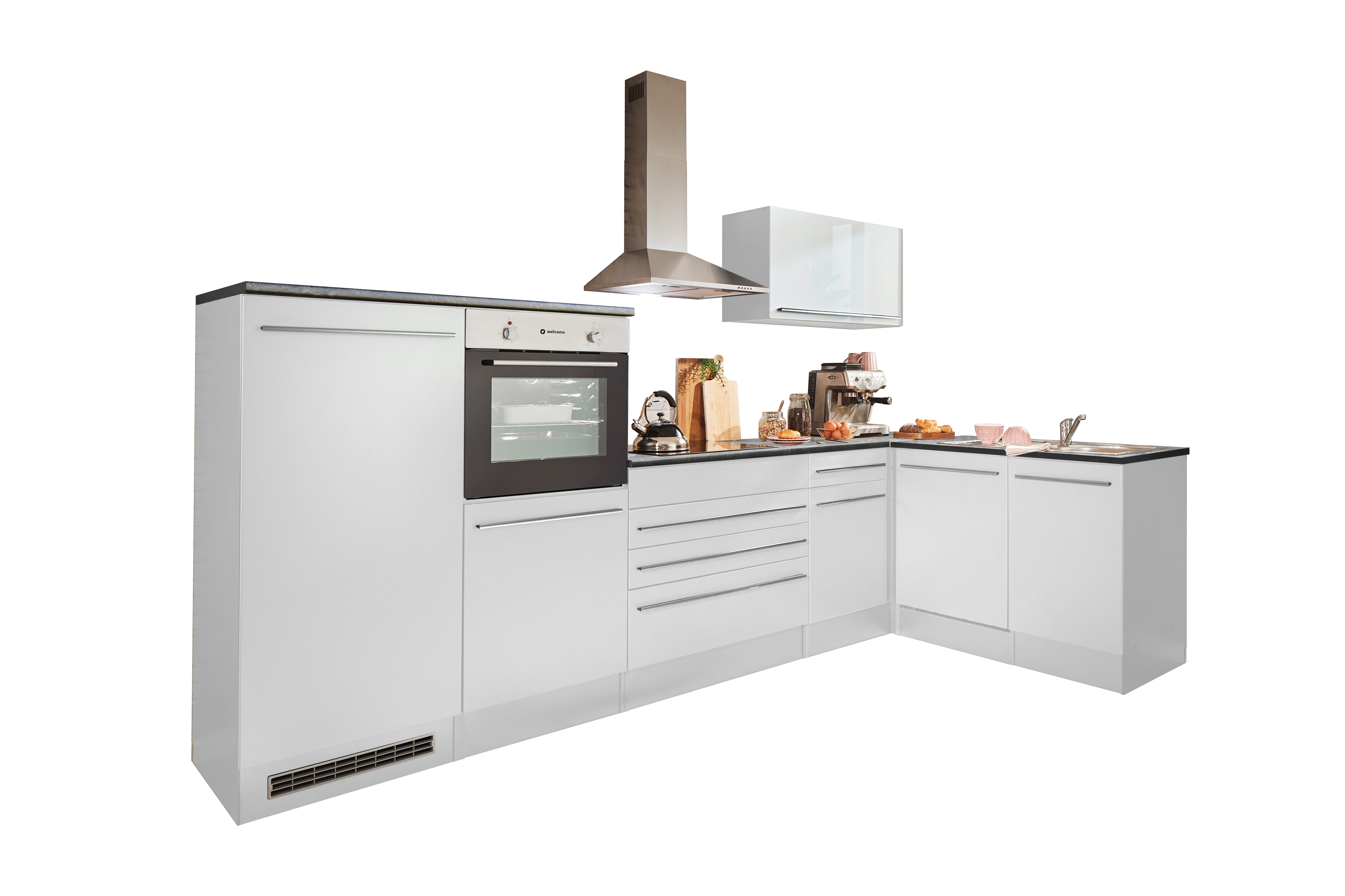 Bloc cuisine avec électroménager JAZZ 4 (cuisine d'angle) I